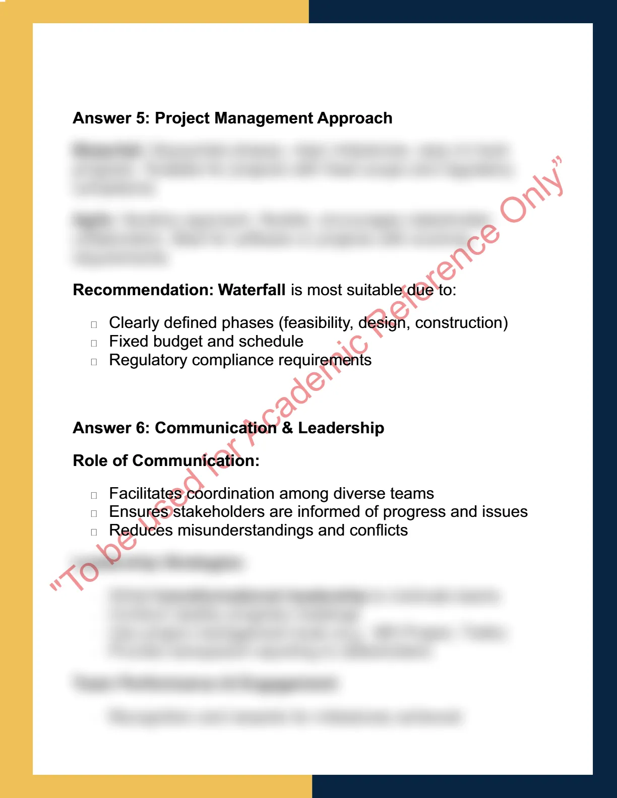 PROJ6001 – Project Management Principles 5