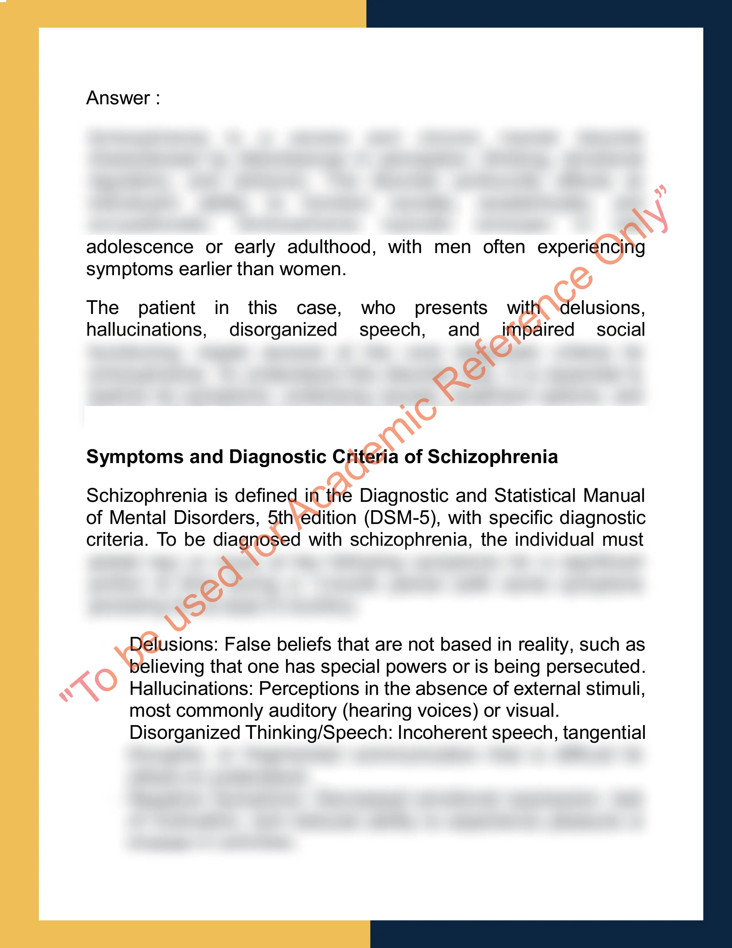 Assignment sample solution of PSY1001  - Introduction to Psychology 1