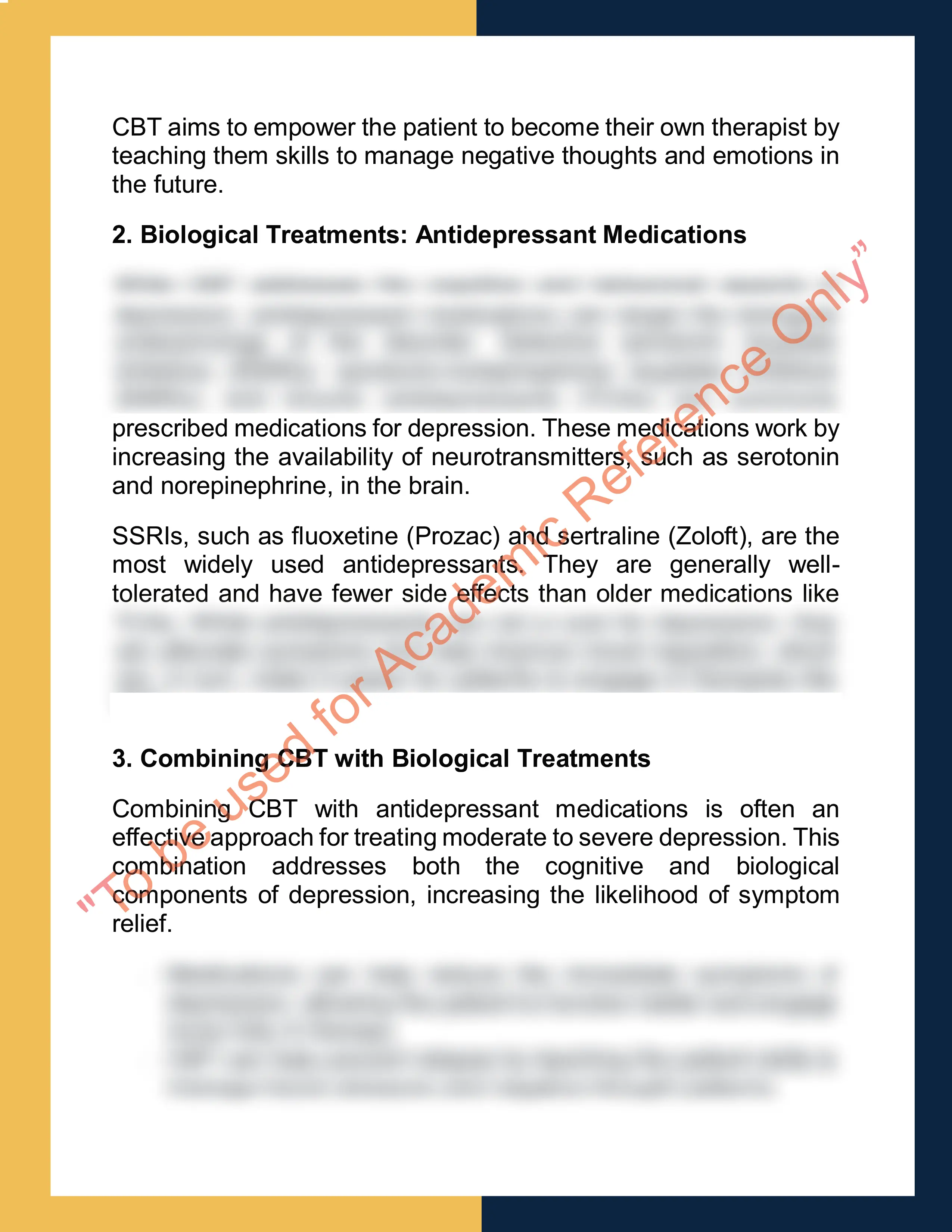 Assignment sample solution of PSY308 - Abnormal Psychology 5