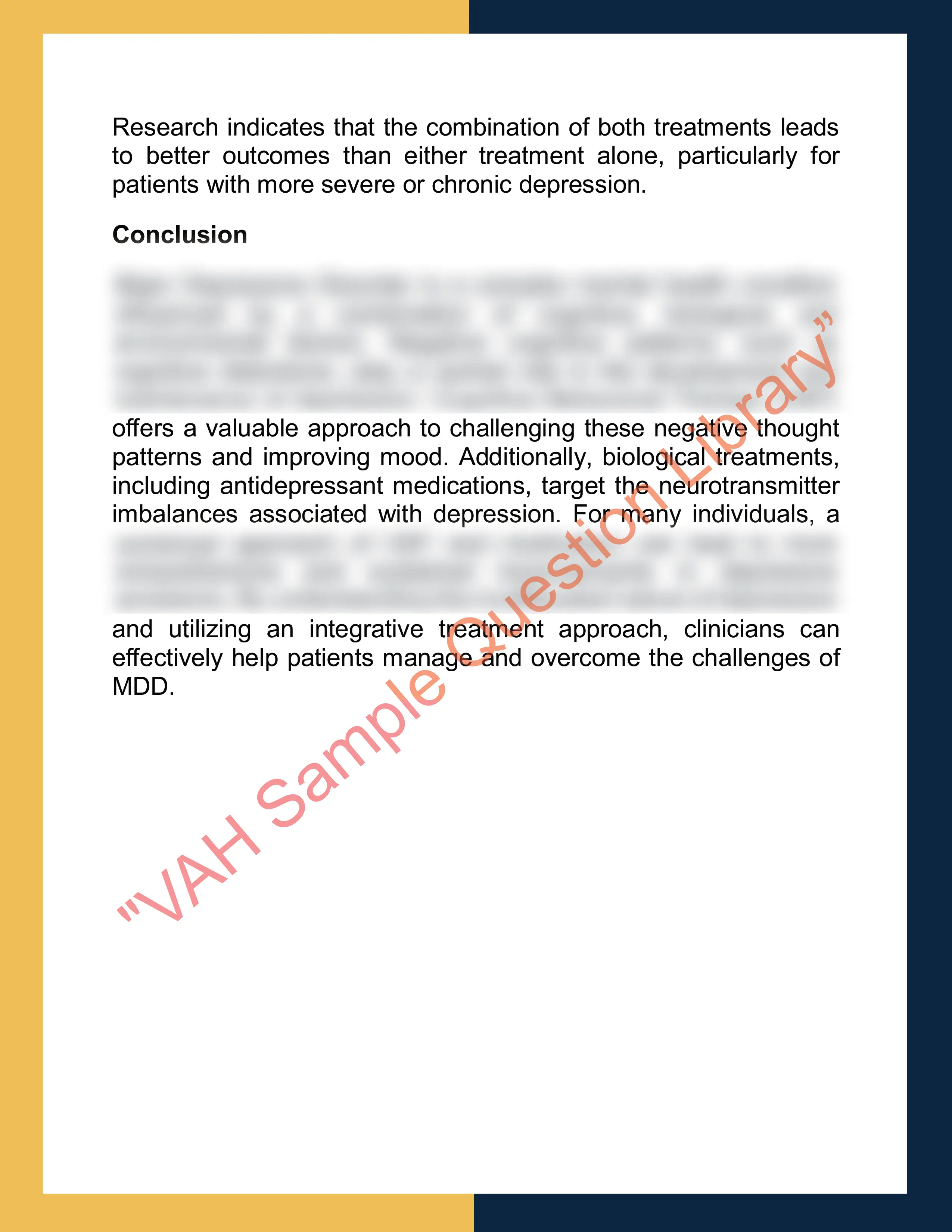 Assignment sample solution of PSY308 - Abnormal Psychology 6