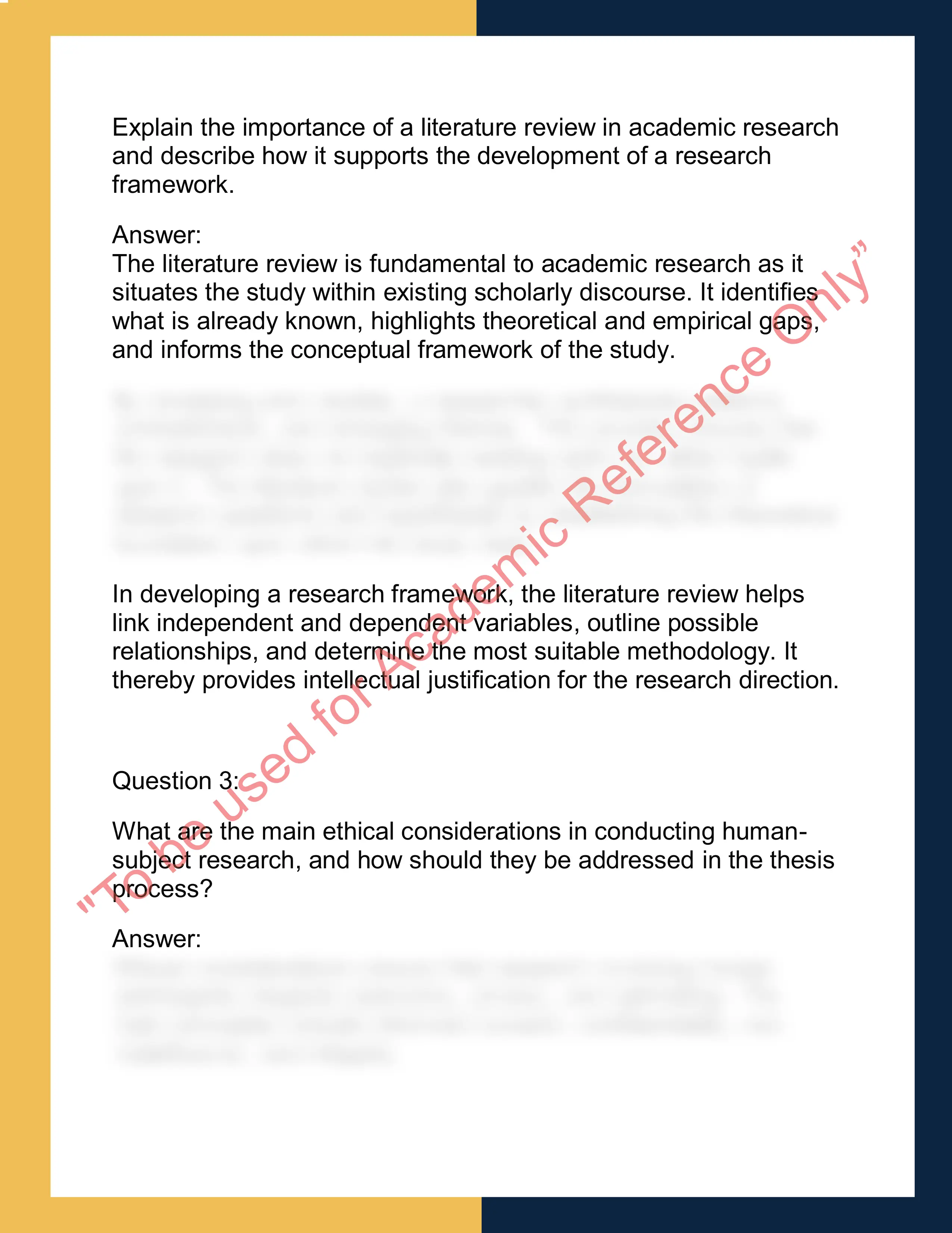 RESH7000 – Research Thesis 1
