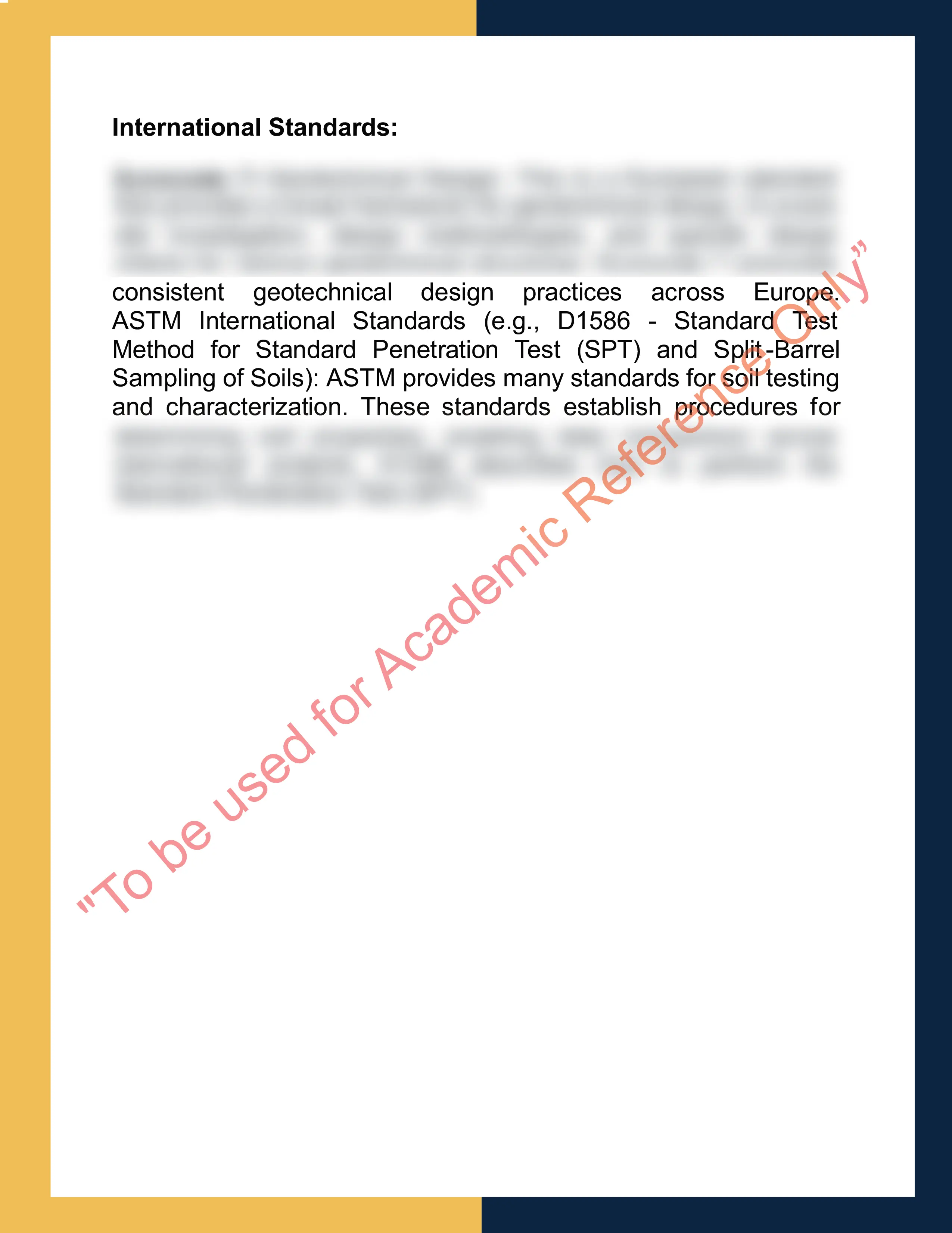 Assignment sample solution of RIICWD507D - Prepare detailed geotechnical design 1