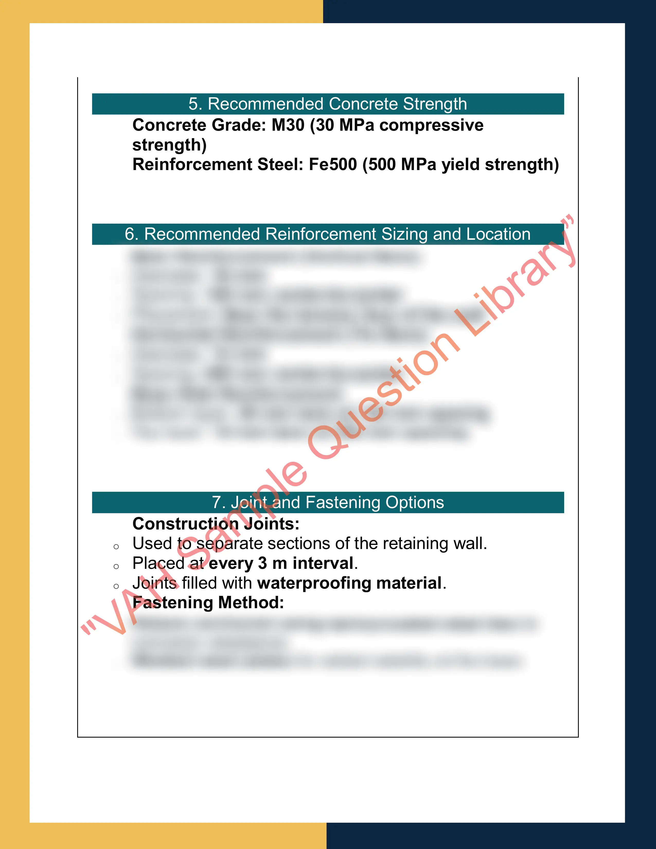 Assignment sample solution of RIICWD533E - Prepare detailed design of civil concrete structures 14