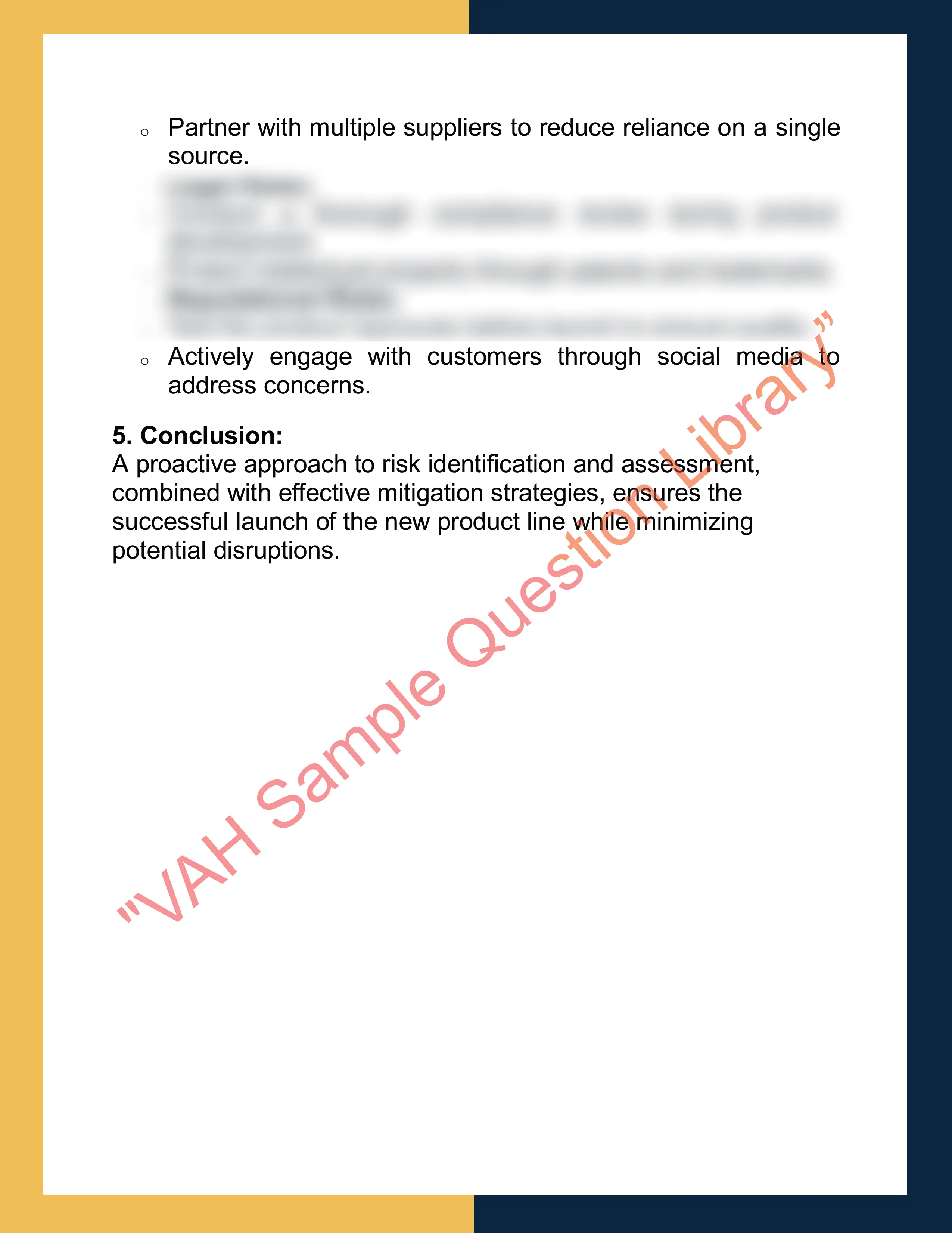 Assignment sample solution of RISK301 - Principles of Risk Management 2