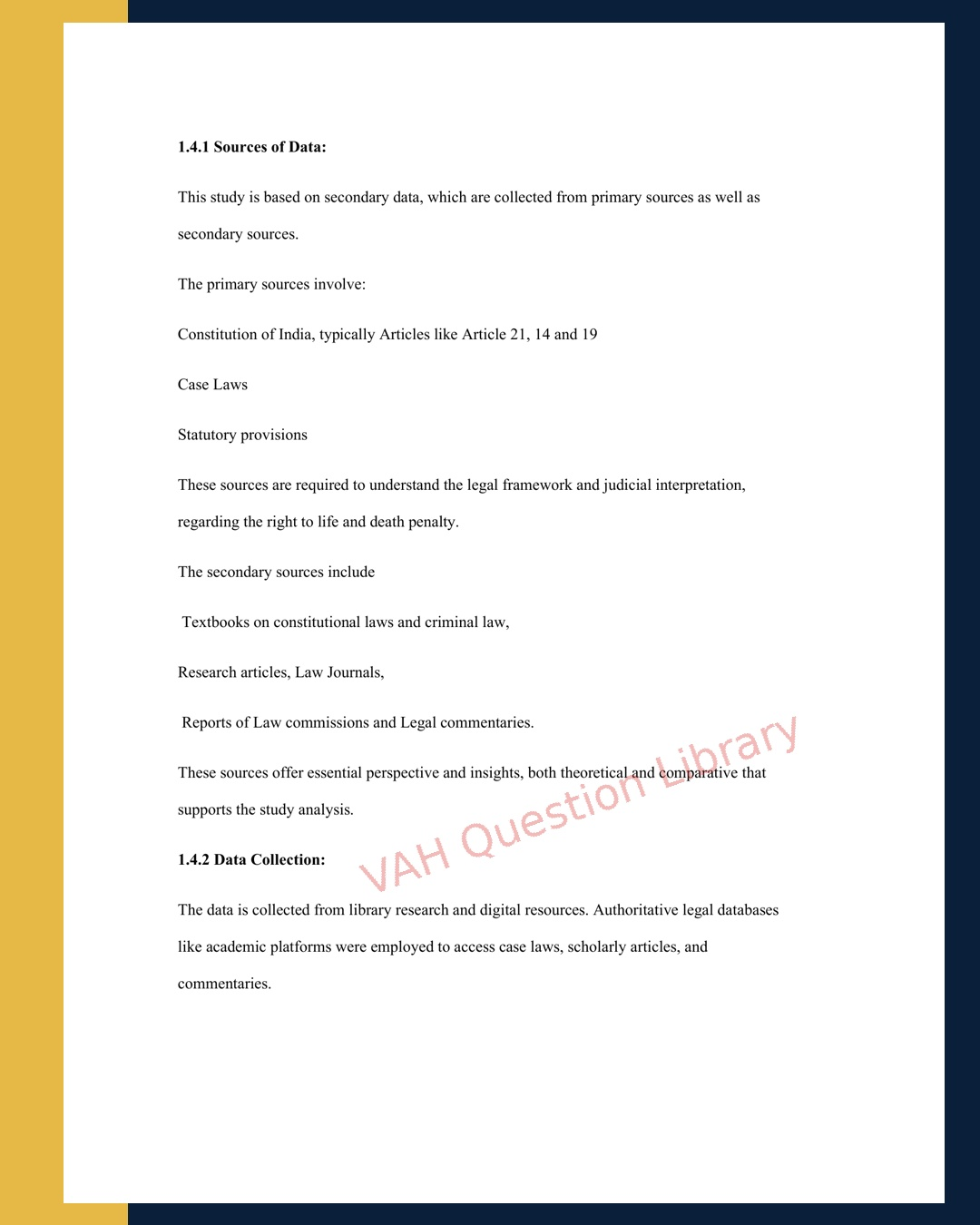 Dissertation Sample 1