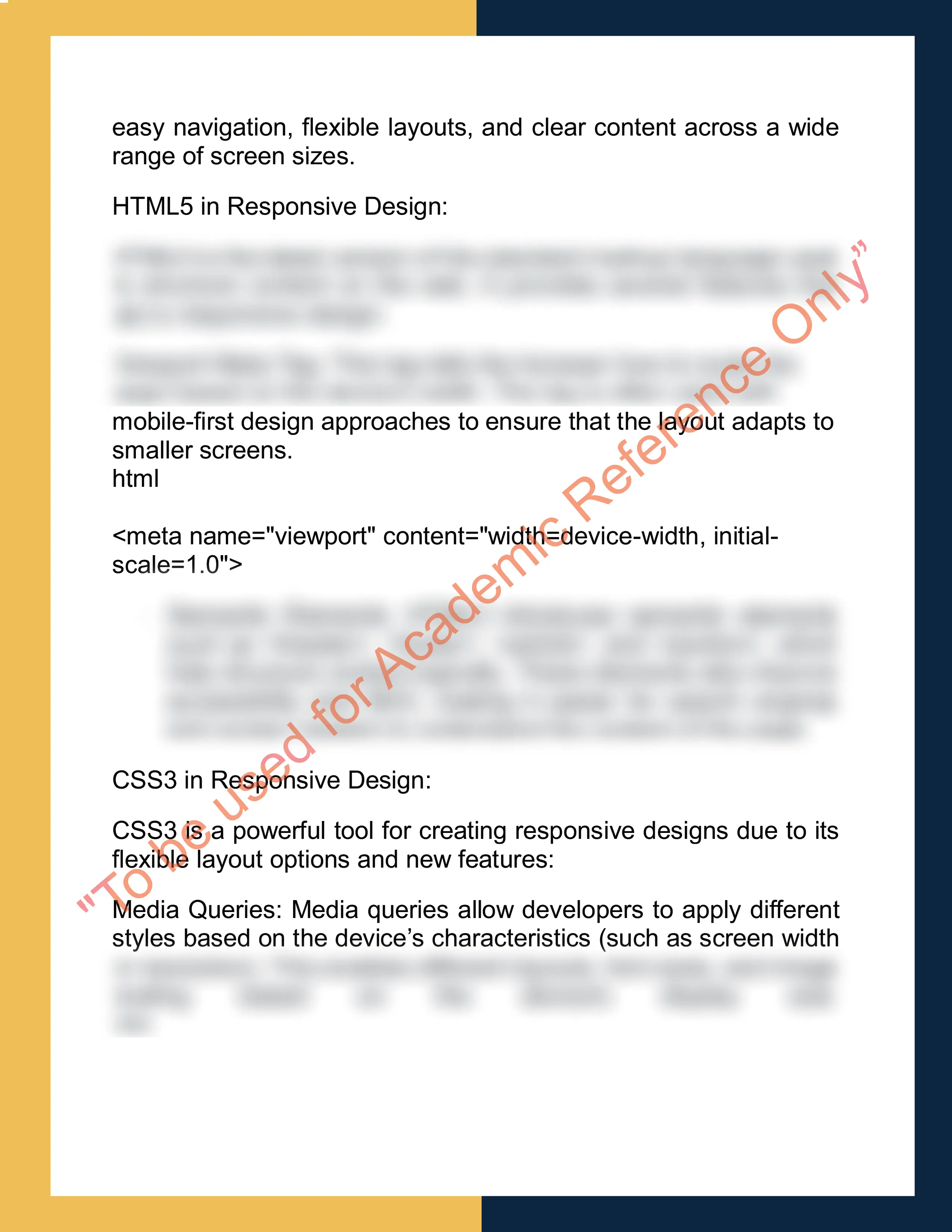 Assignment sample solution of SIT208 -  Web and Mobile Application Development 1