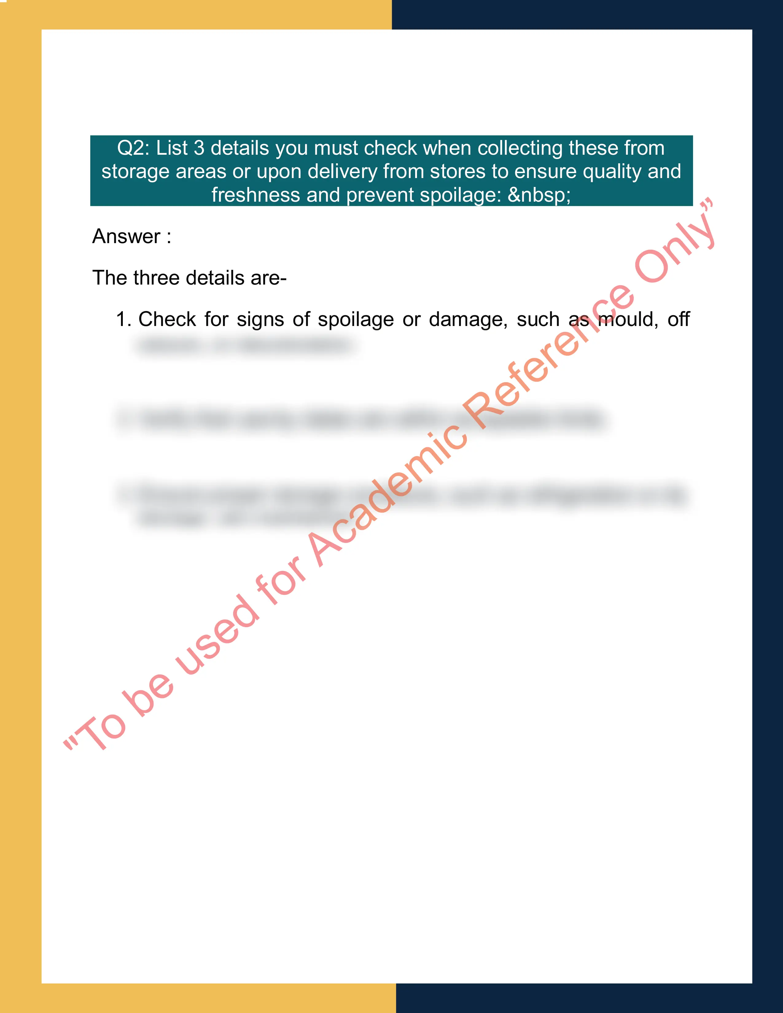 Sample solution for SITHCCC031 Prepare Vegetarian And Vegan Dishes 1