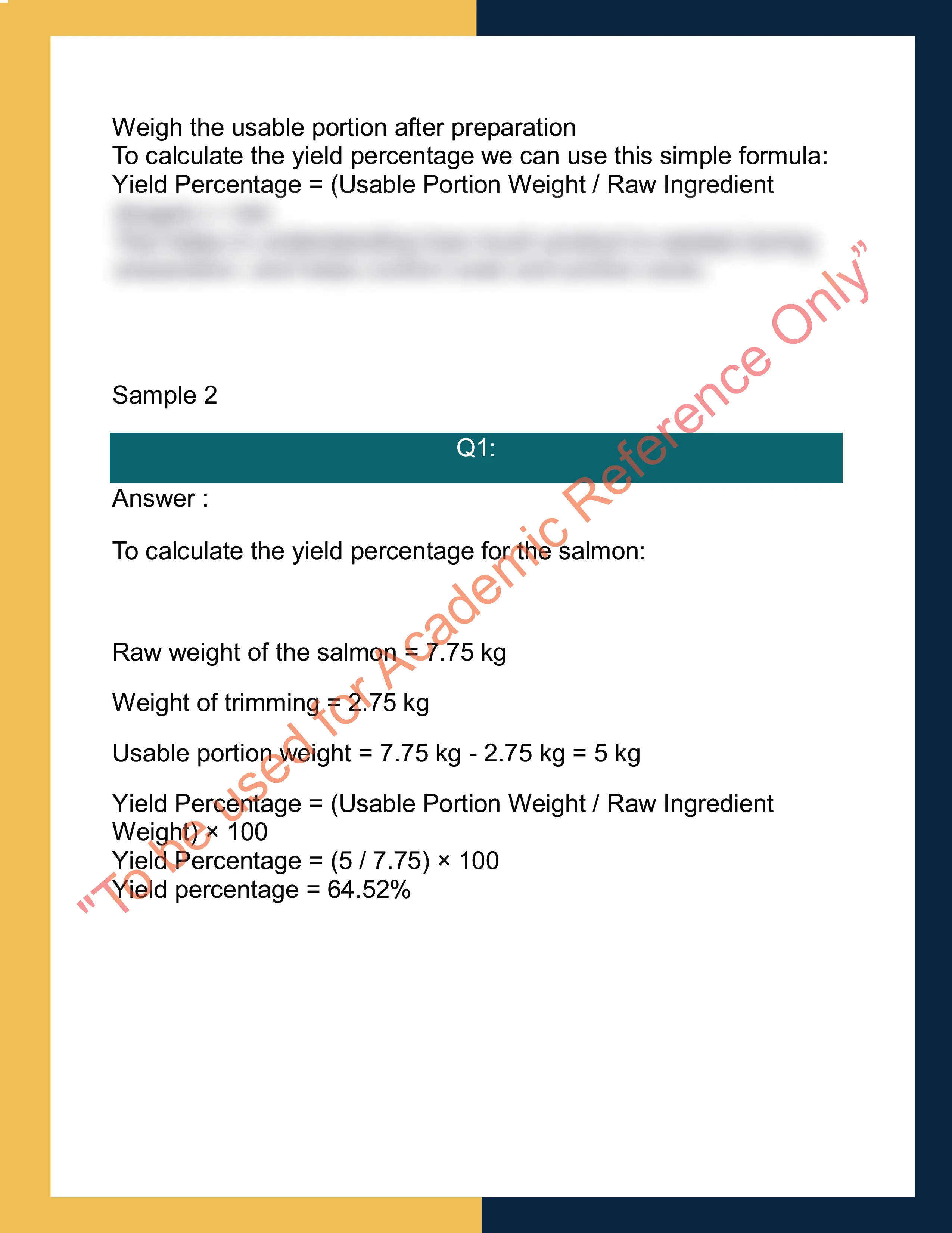 Assignment sample solution of SITHKOP012 - Develop recipes for special dietary requirements 1