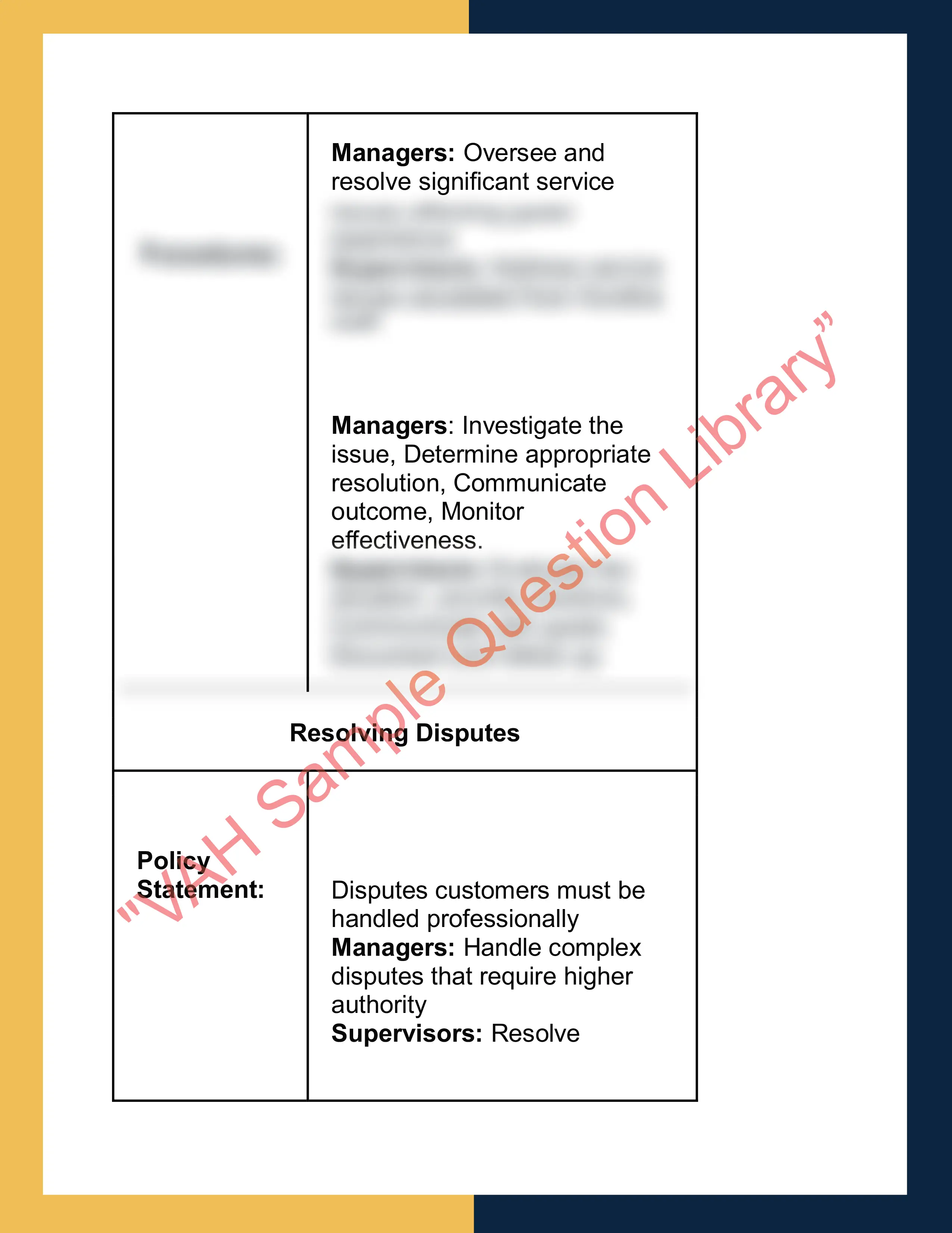 Sample Solution for SITXCCS014 - Provide Service to Customers 2