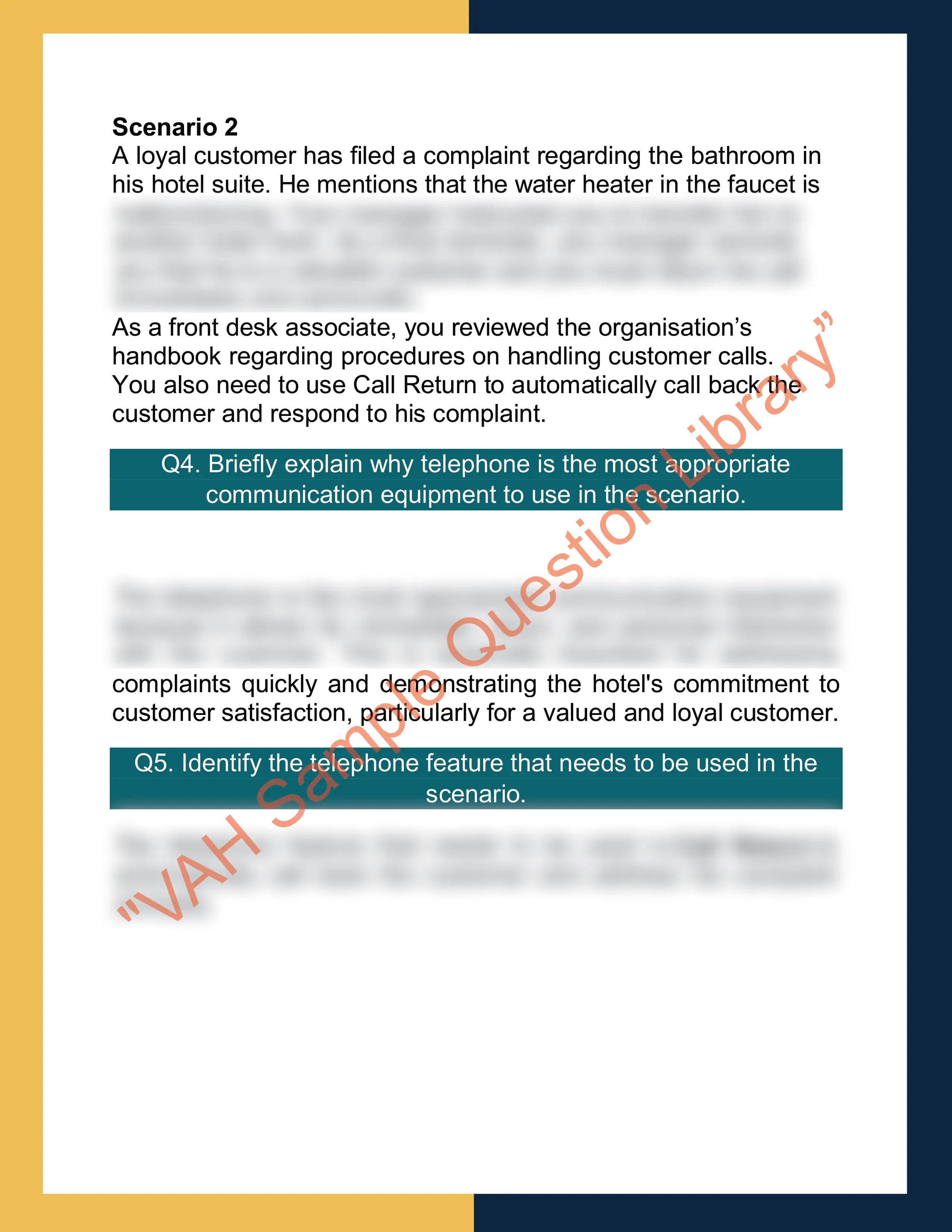 Sample Solution for SITXCCS014 - Provide Service to Customers 9