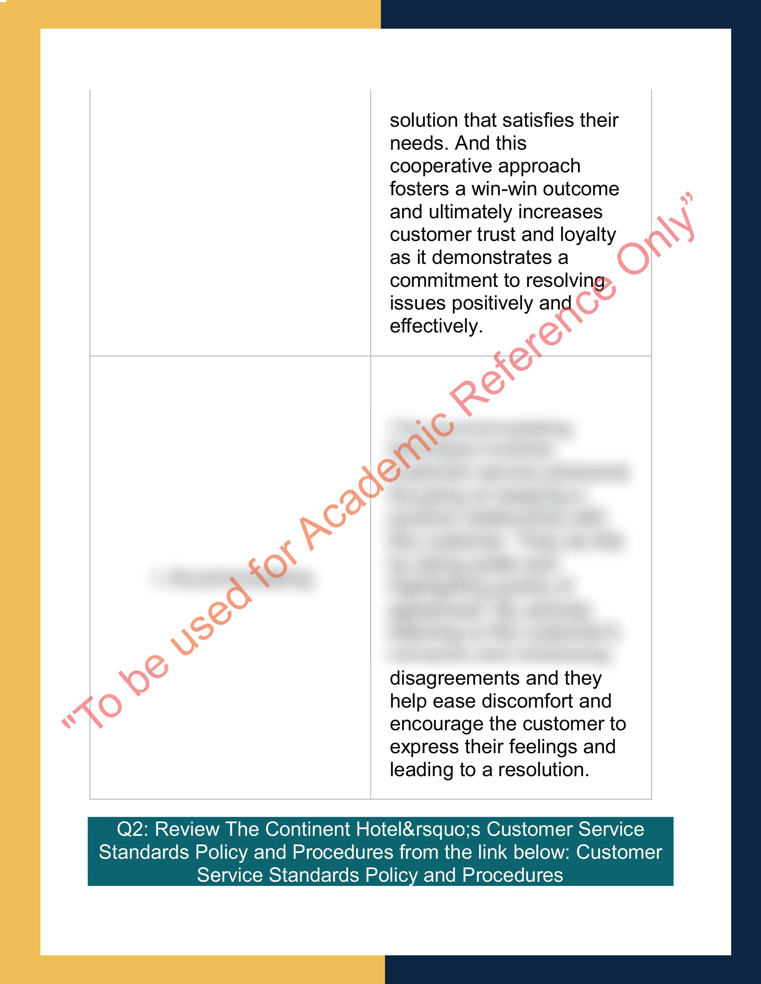 Sample Solution for SITXCCS015-Enhance Customer Service Experiences 1