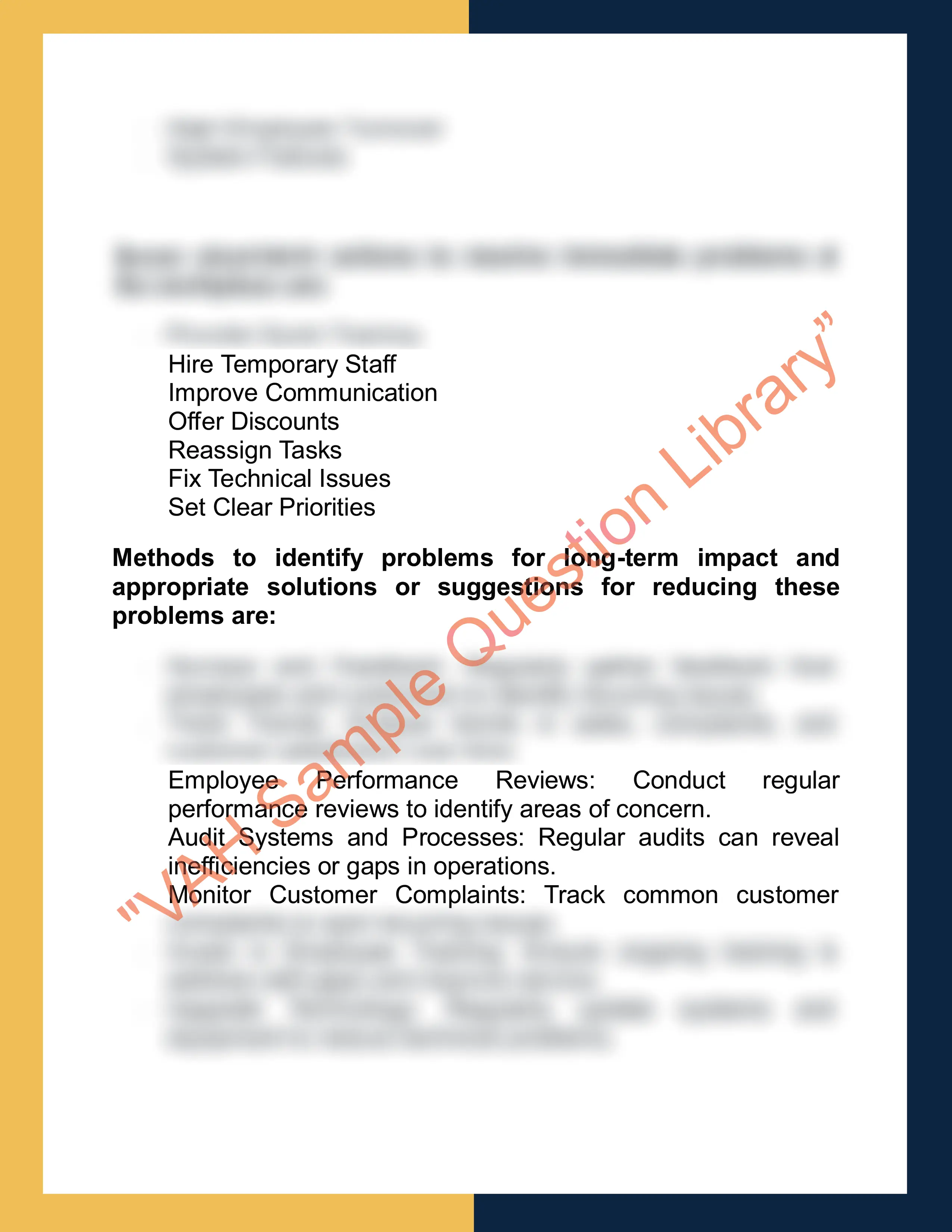 Sample Solution for SITXMGT004 - Monitor work operations 2