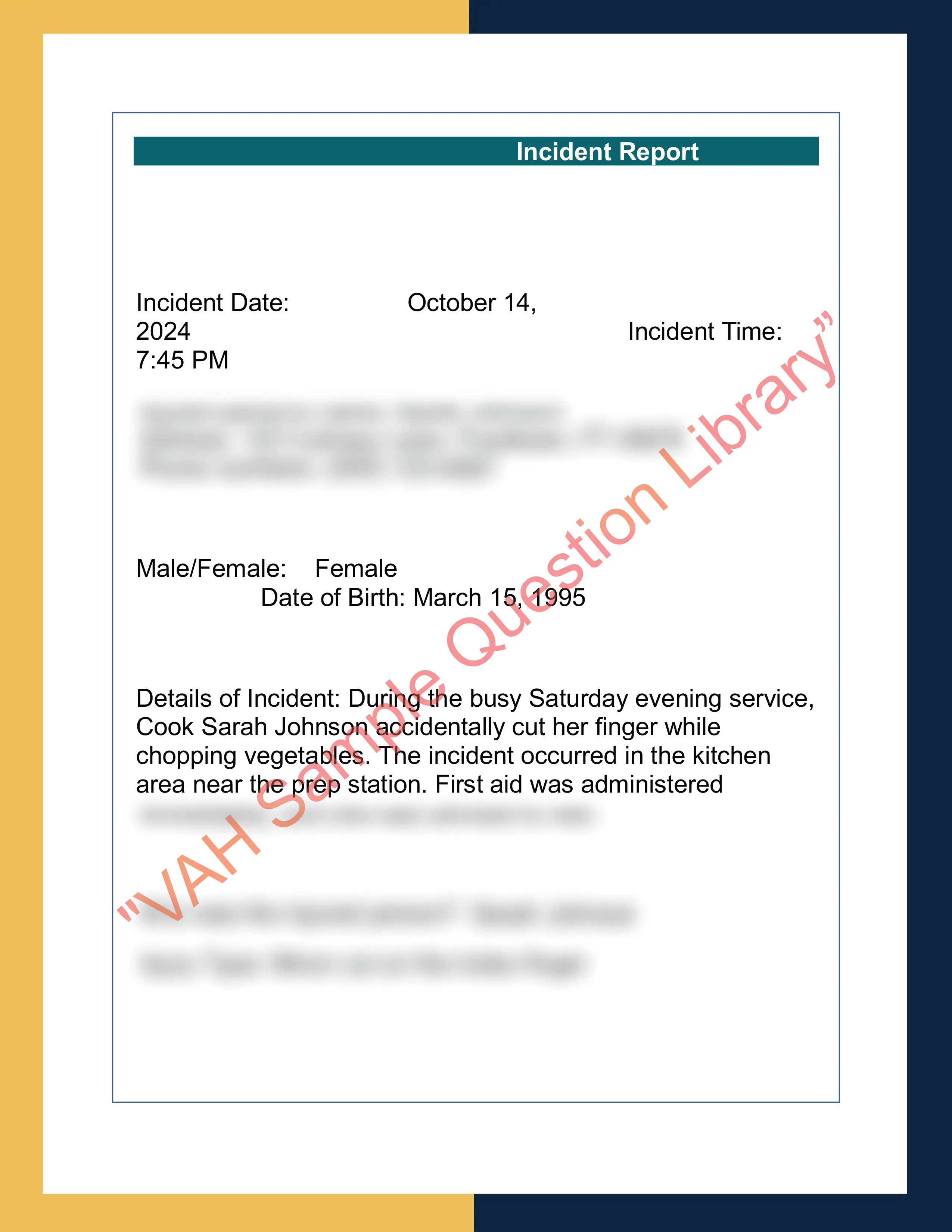 Assignment sample solution of SITXWHS007 - Implement and monitor work health and safety practices 2