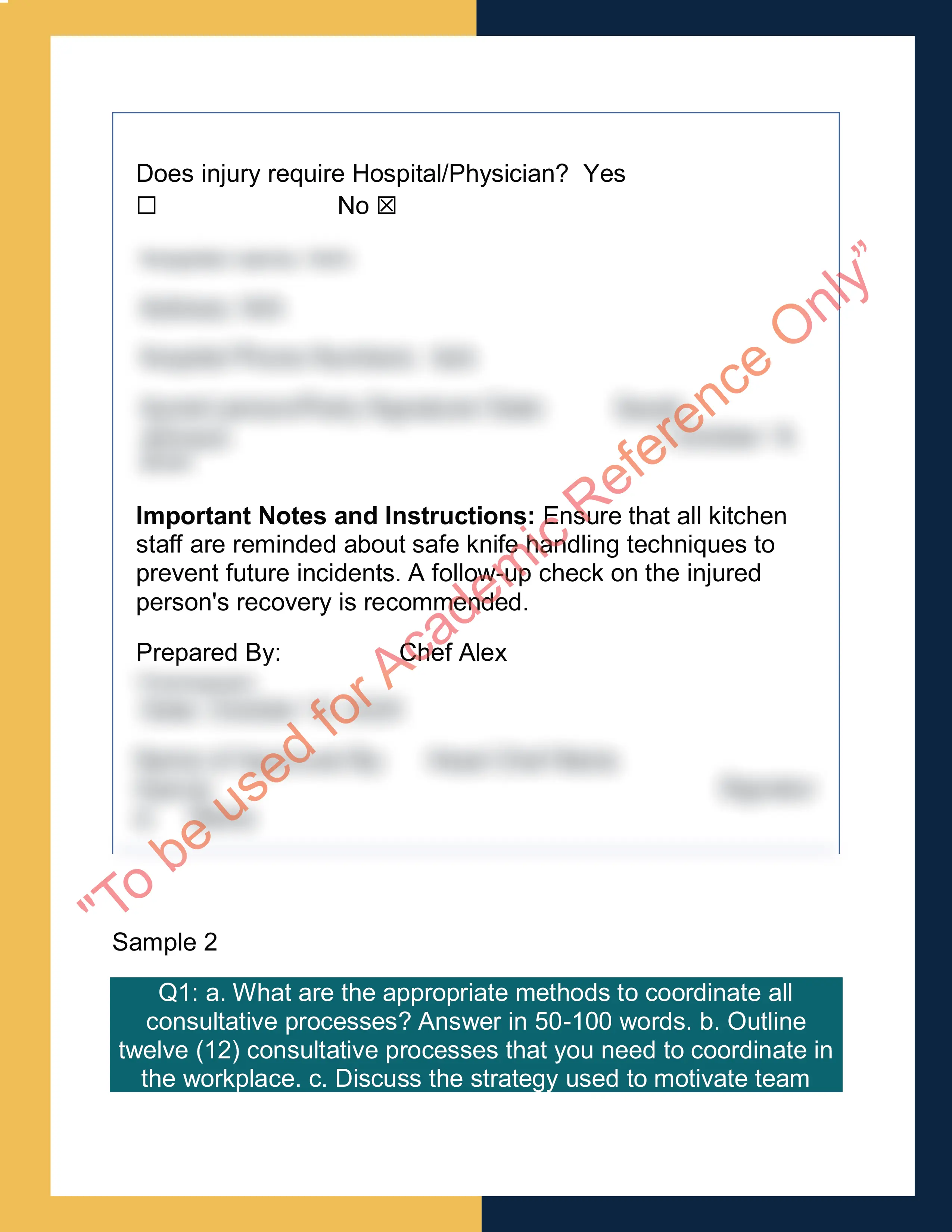 Assignment sample solution of SITXWHS007 - Implement and monitor work health and safety practices 3