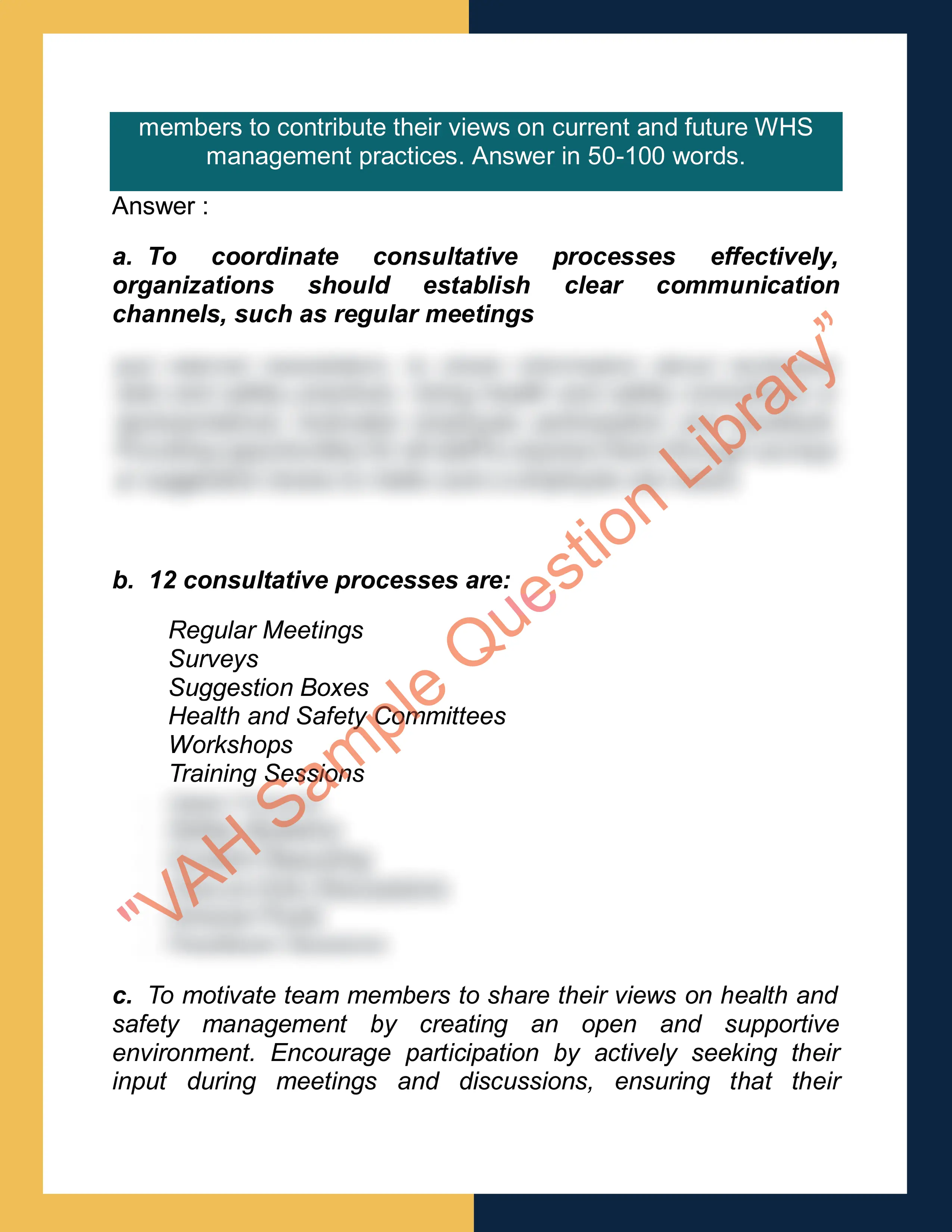 Assignment sample solution of SITXWHS007 - Implement and monitor work health and safety practices 4