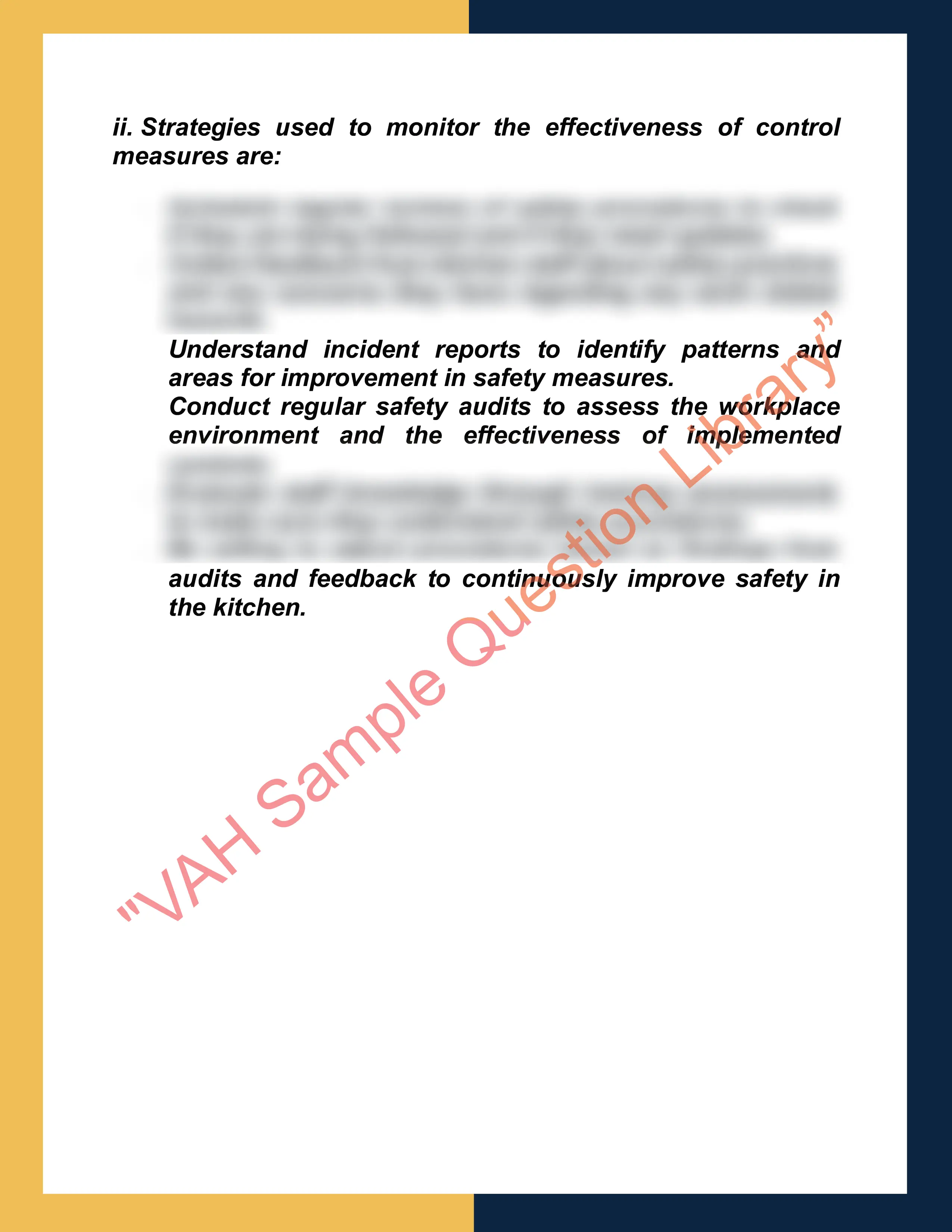Assignment sample solution of SITXWHS007 - Implement and monitor work health and safety practices 6