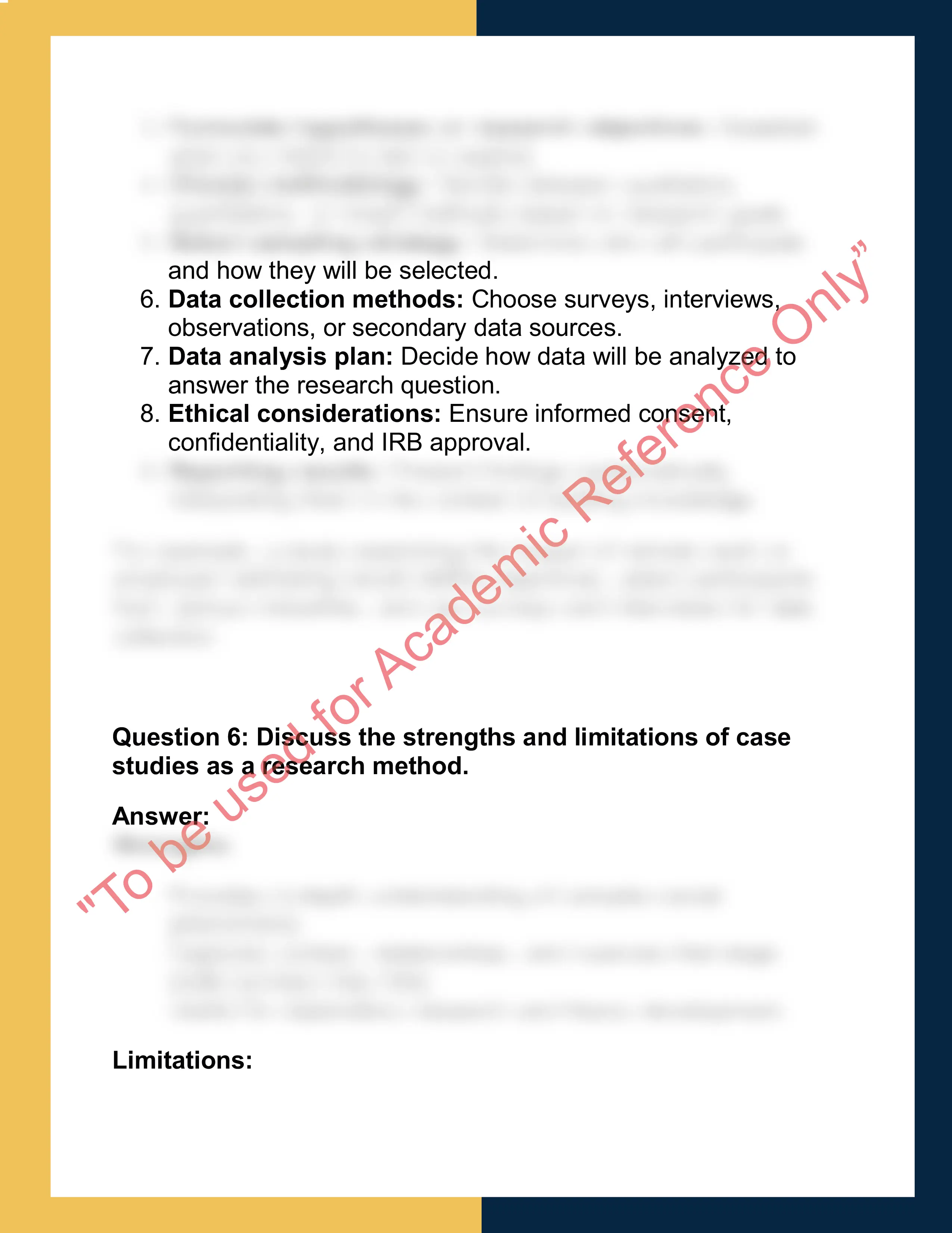 SOC201 – Social Research Methods  Report 3