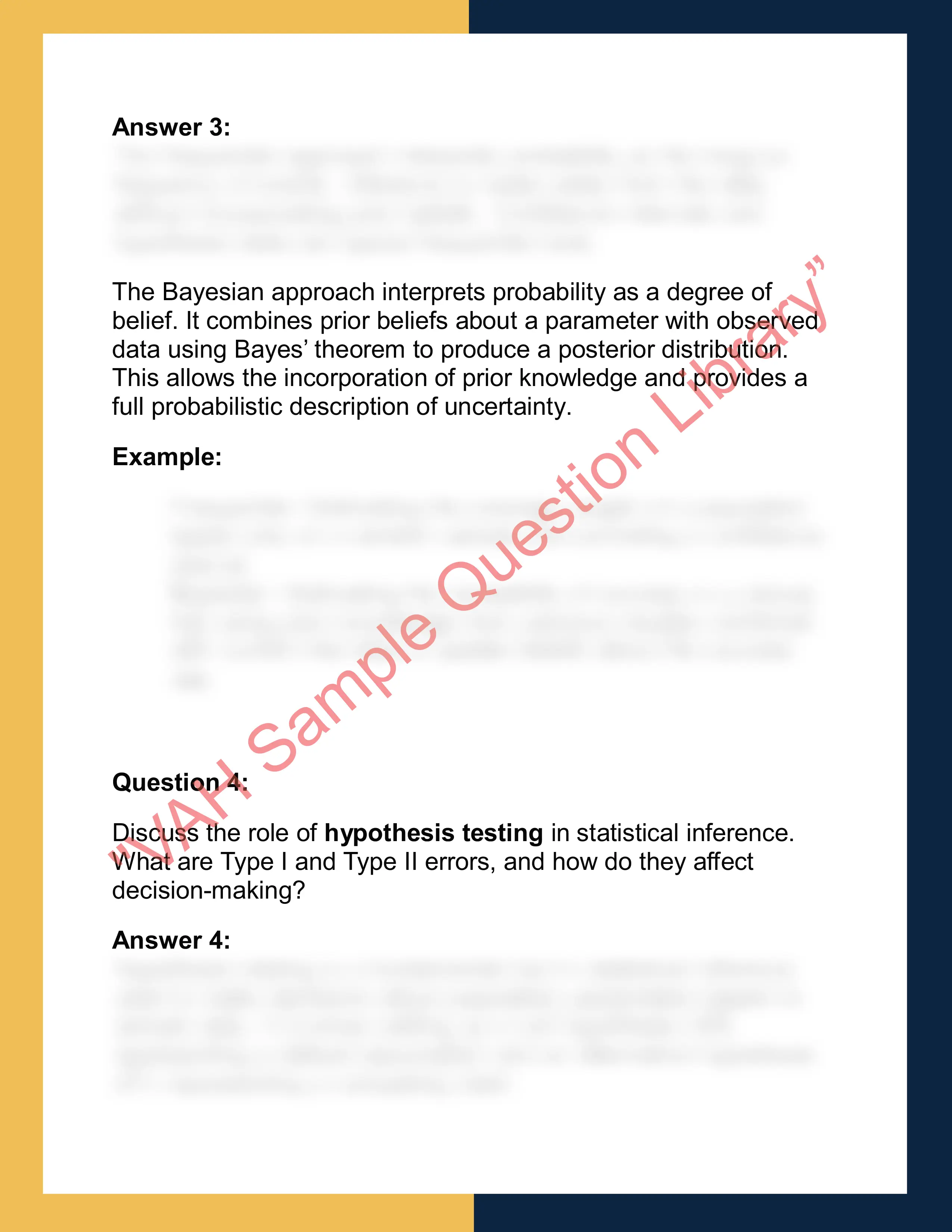 ST411 –  Statistical Inference 2