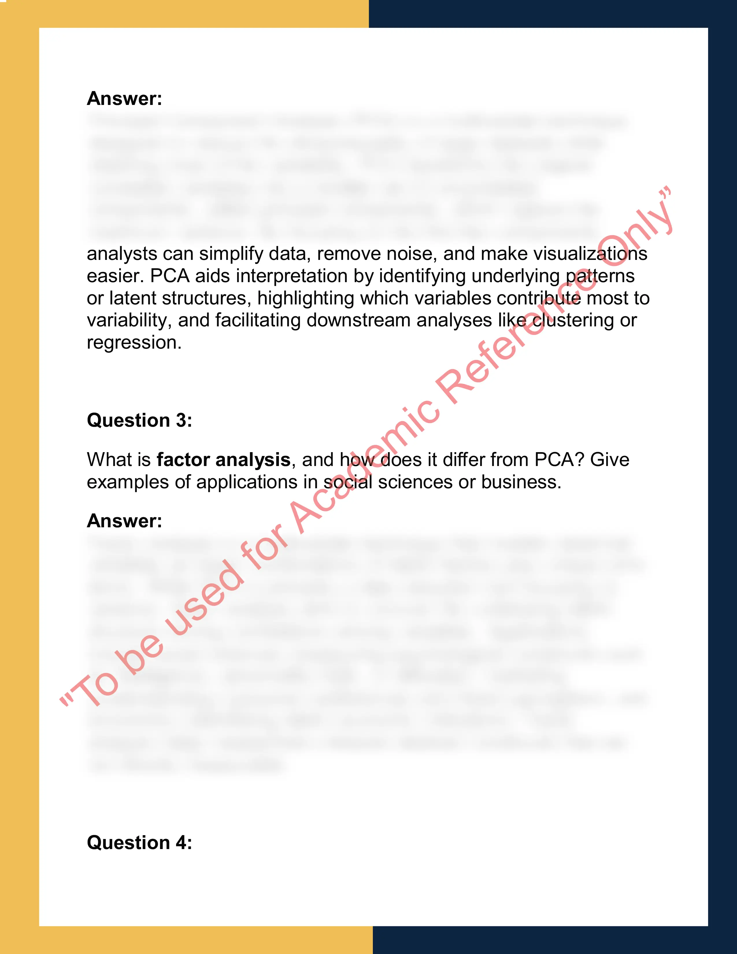 ST419 –  Multivariate Methods 1