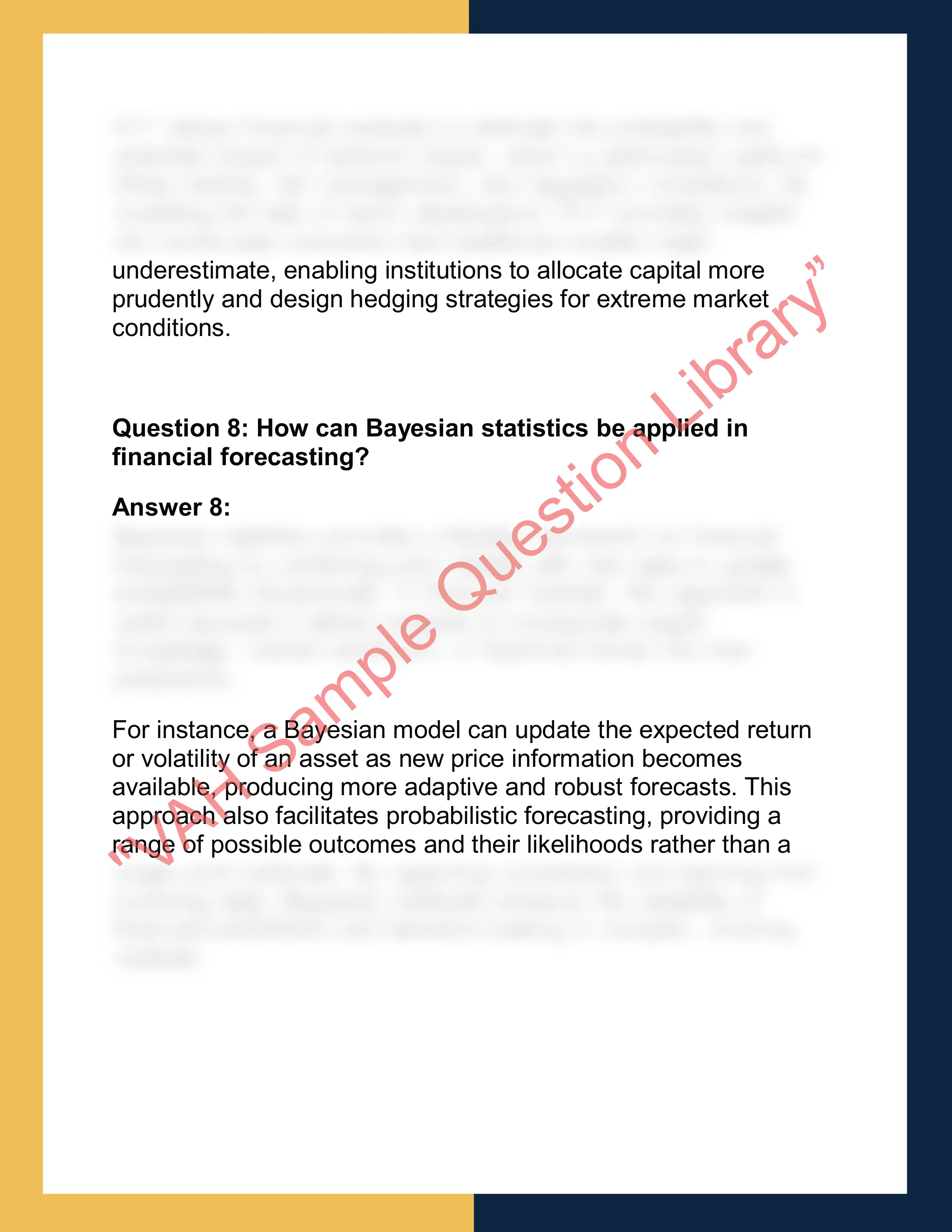 ST449 –  Financial Statistics 4