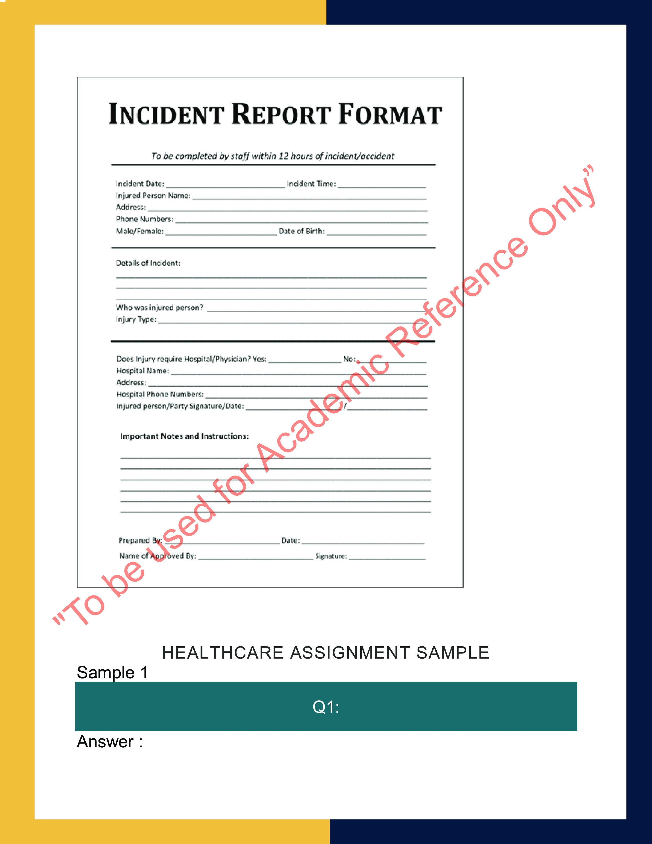 Sample Solution for SITXWHS007-Implement and monitor work health and safety practices 1