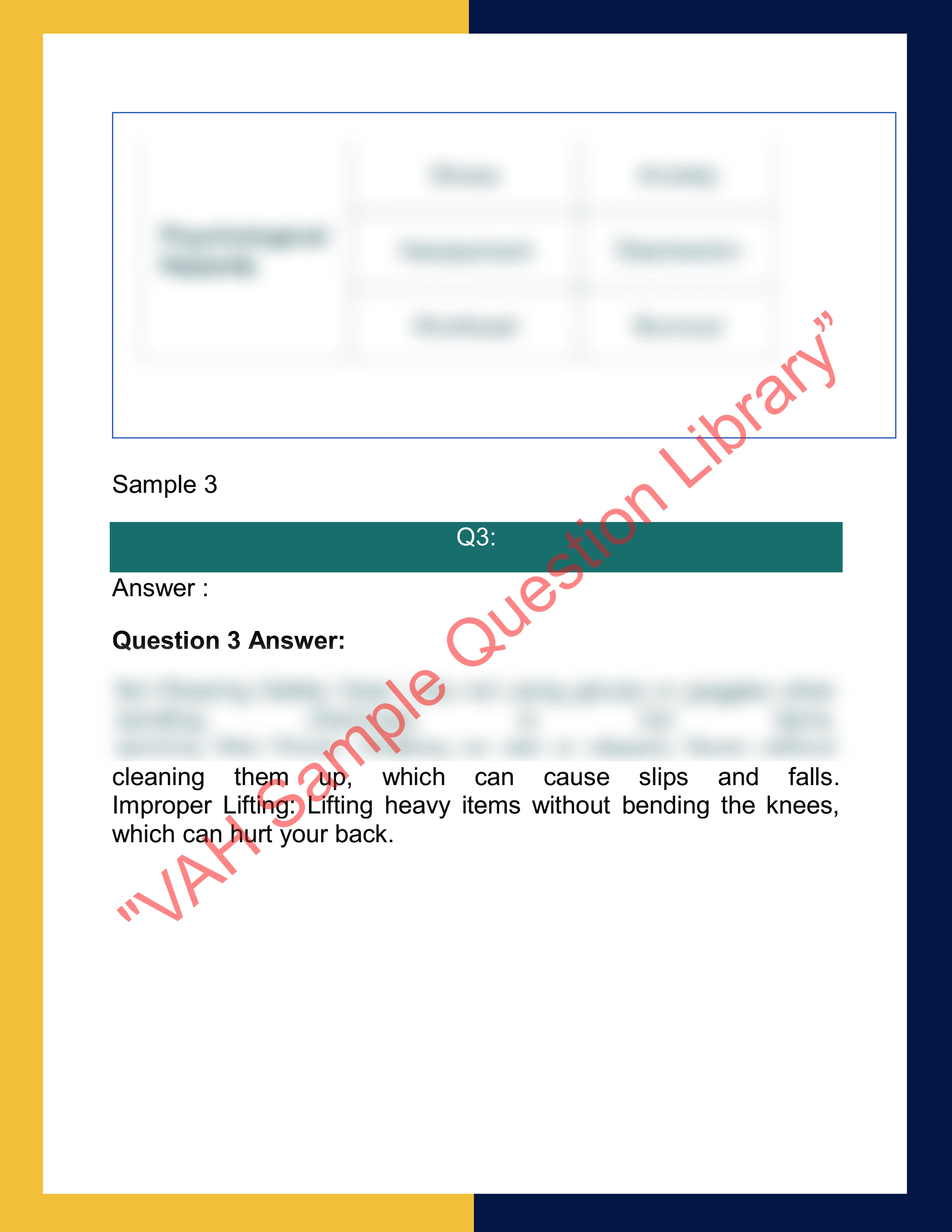Sample Solution for SITXWHS007-Implement and monitor work health and safety practices 4