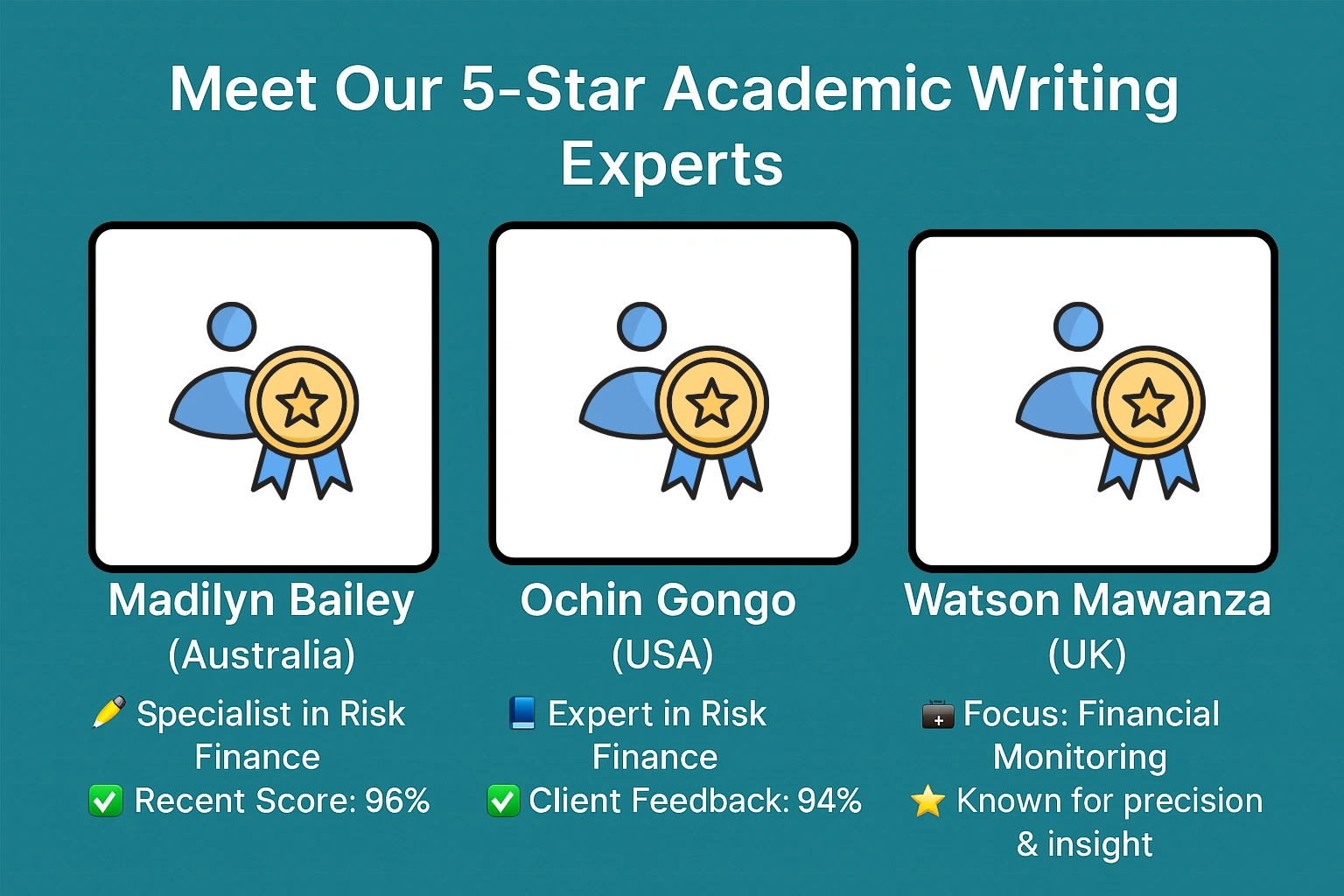 Our Writing Experts Our Writing Experts
