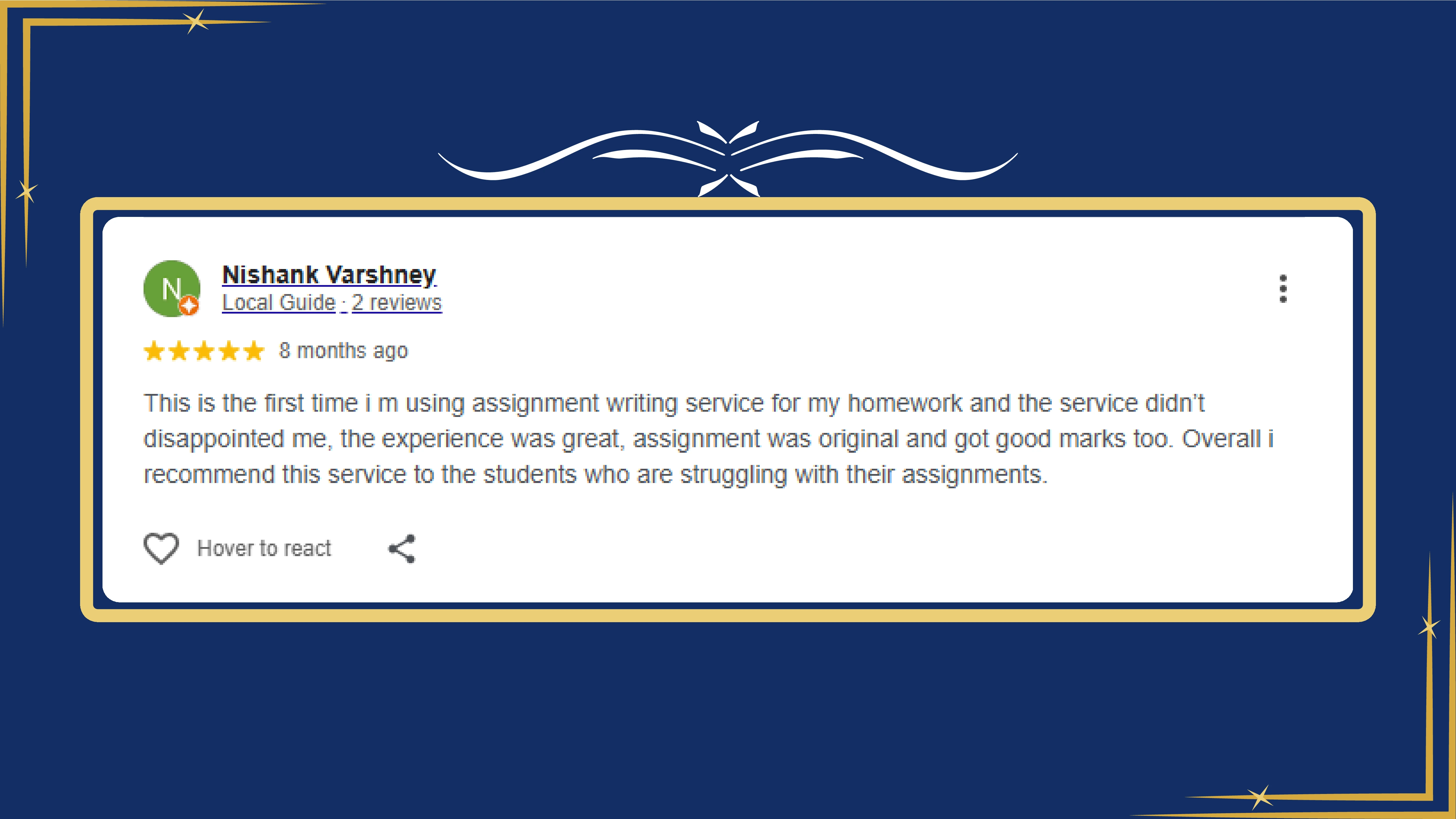 Assignment help review by 