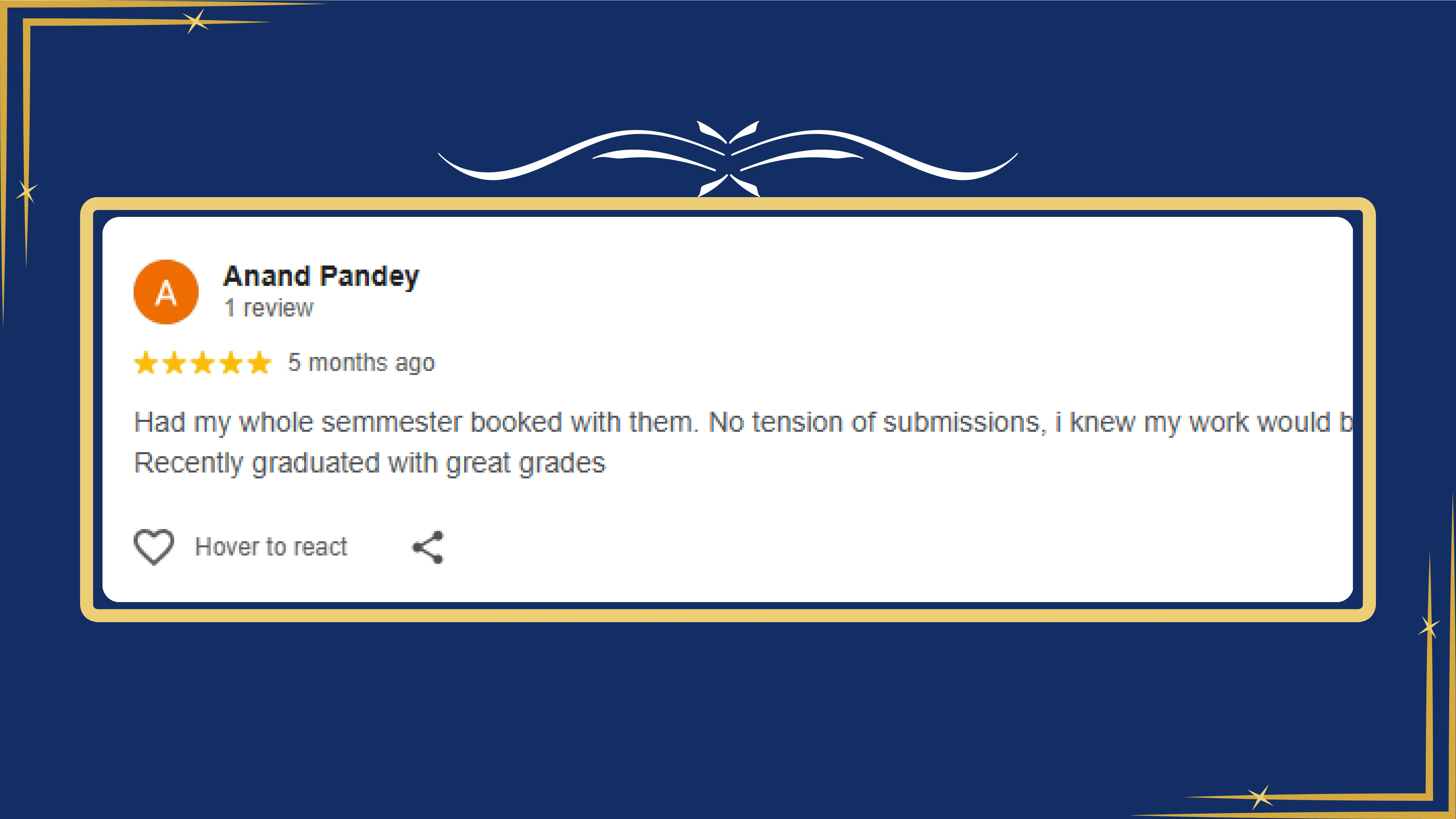 Assignment help review by image reviews