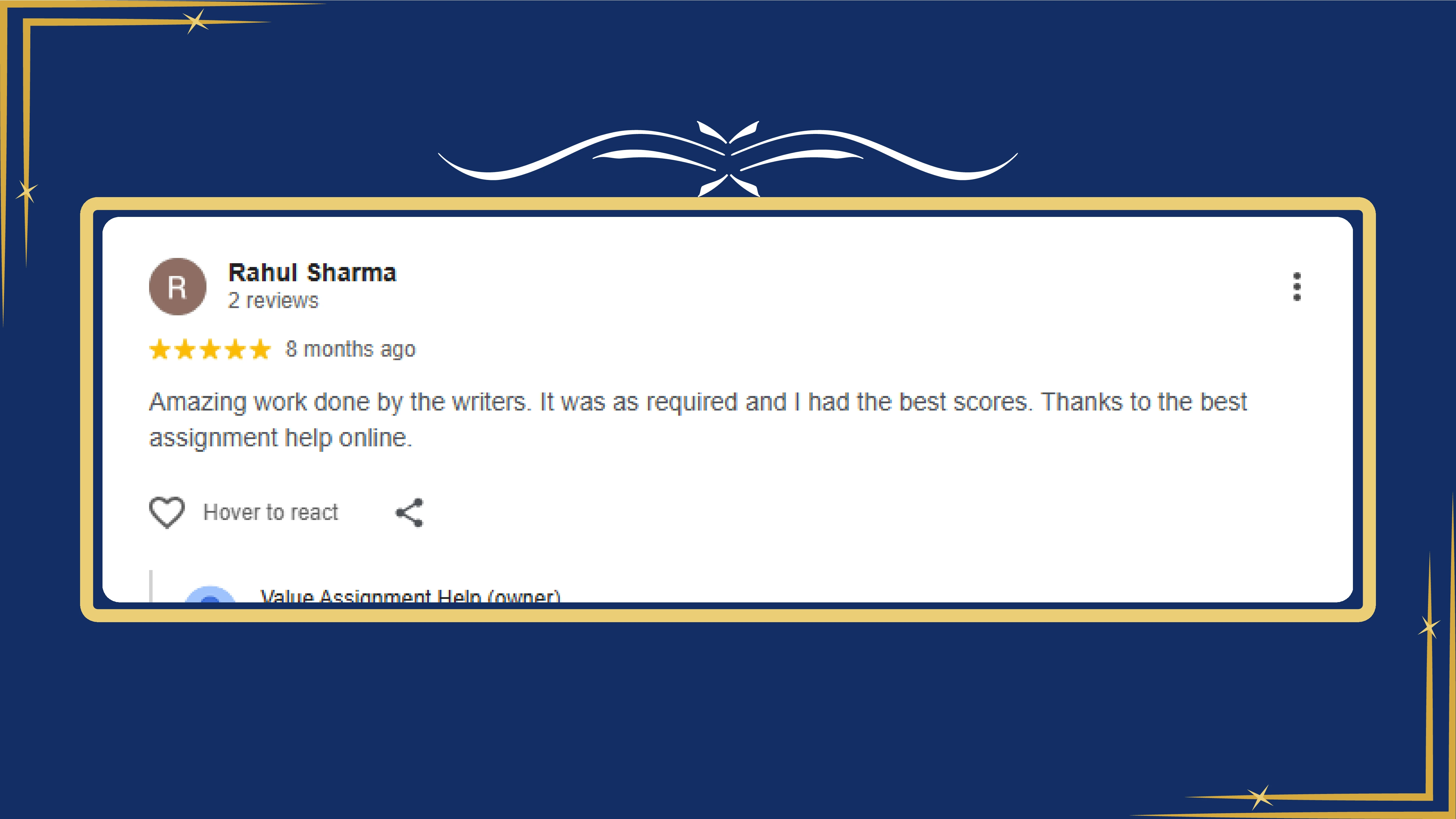 Assignment help review by image reviews