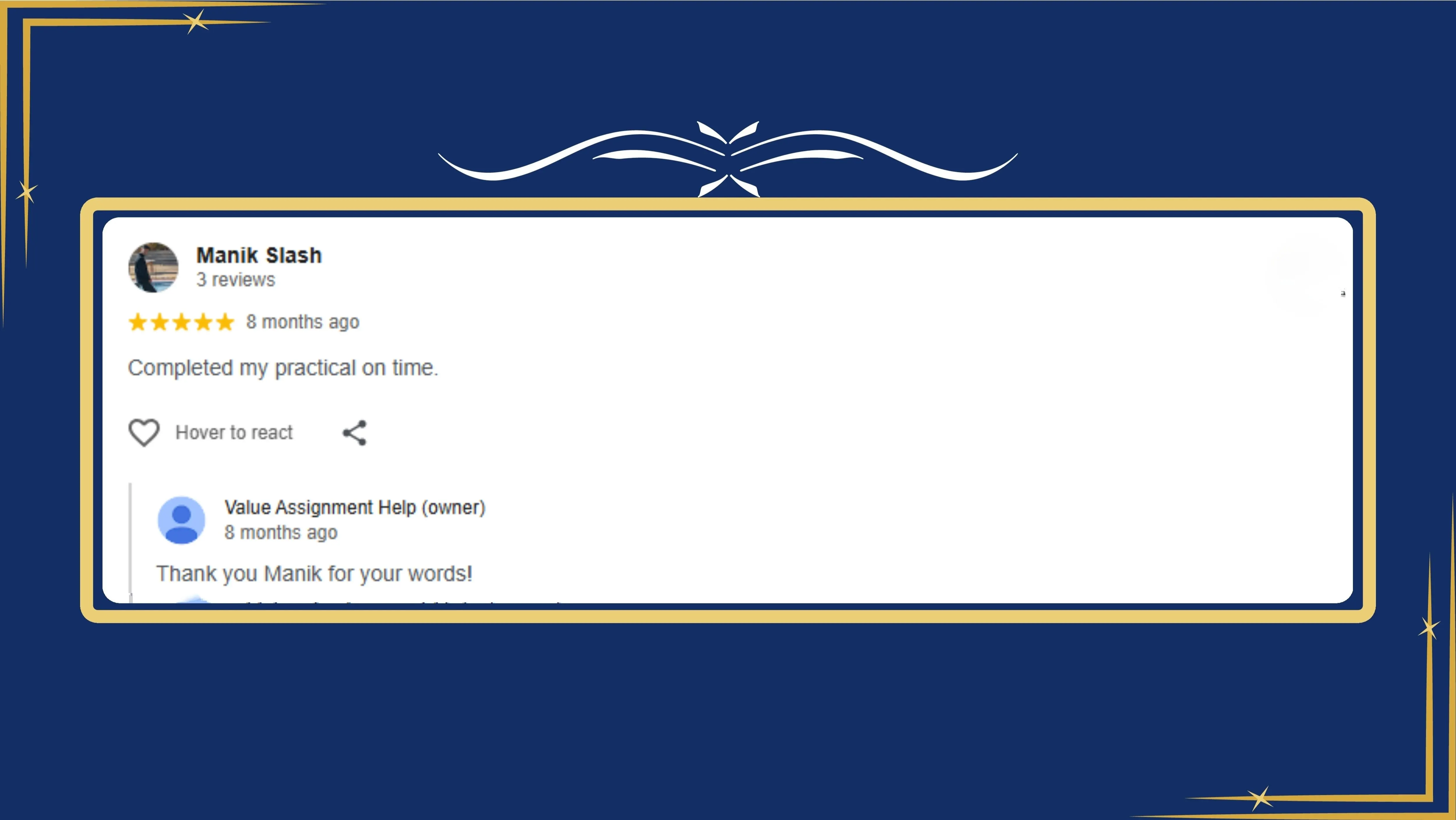 Assignment help review by Manik Slash