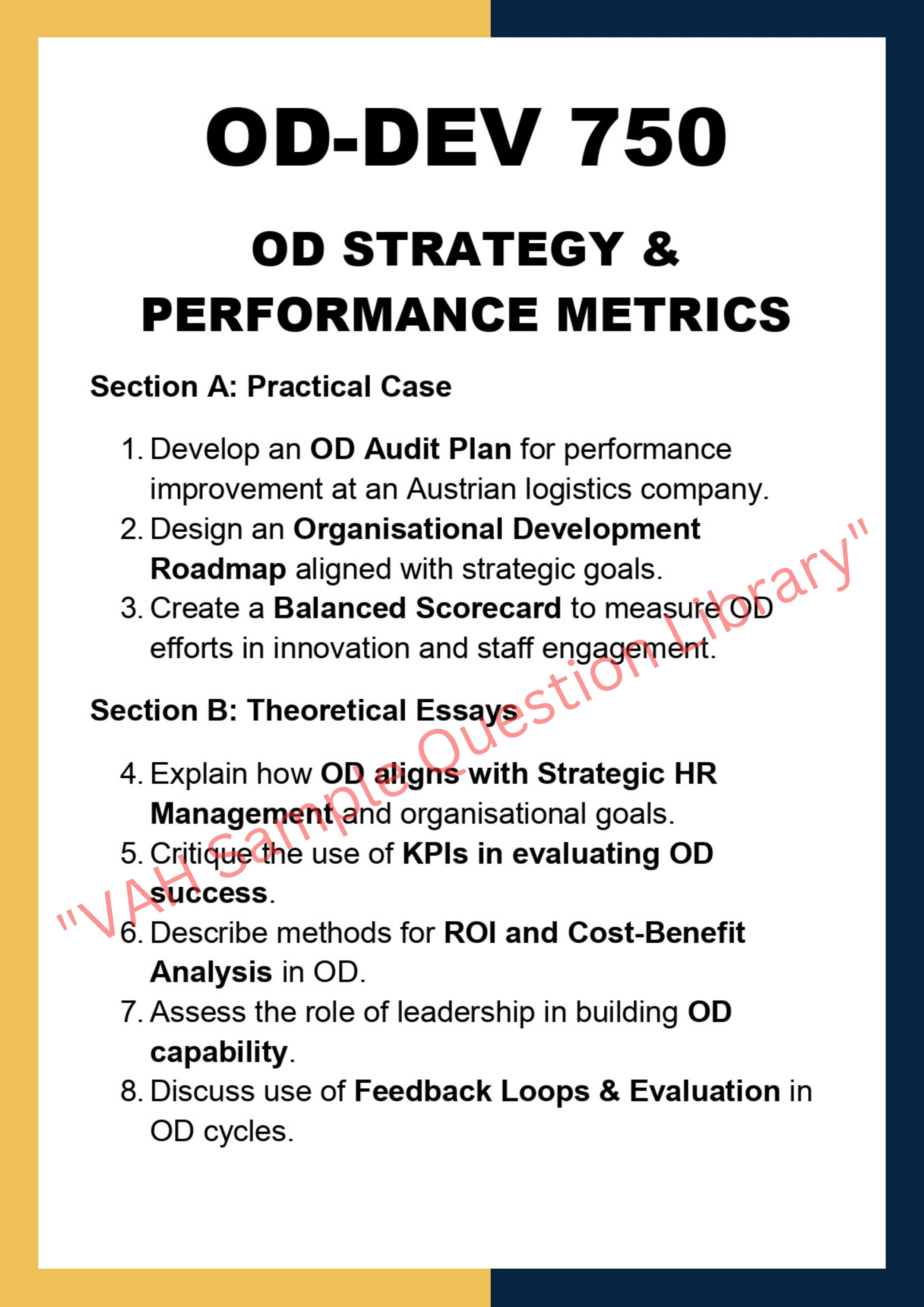 Contribute To organisation Development