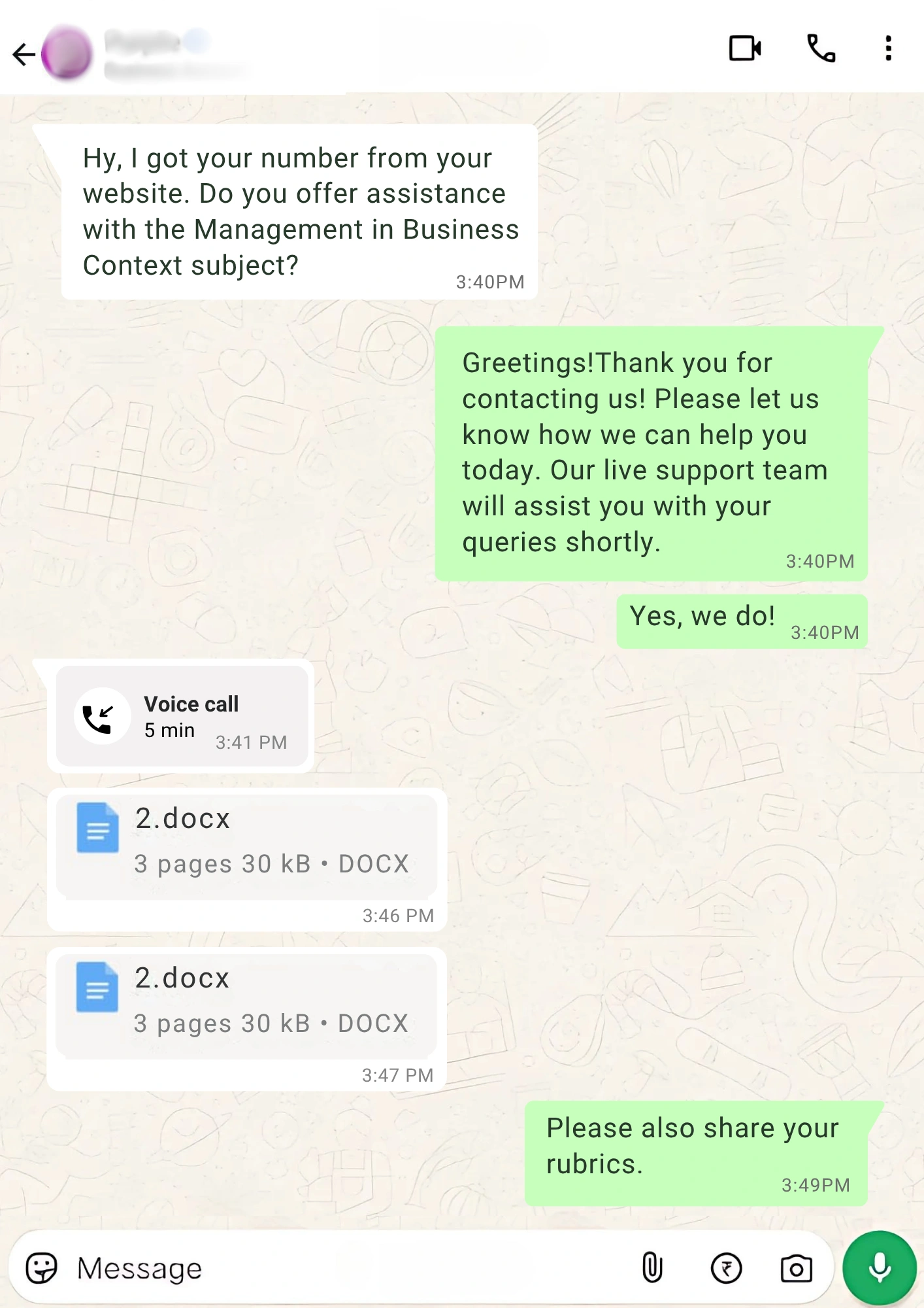 Management in Business Context