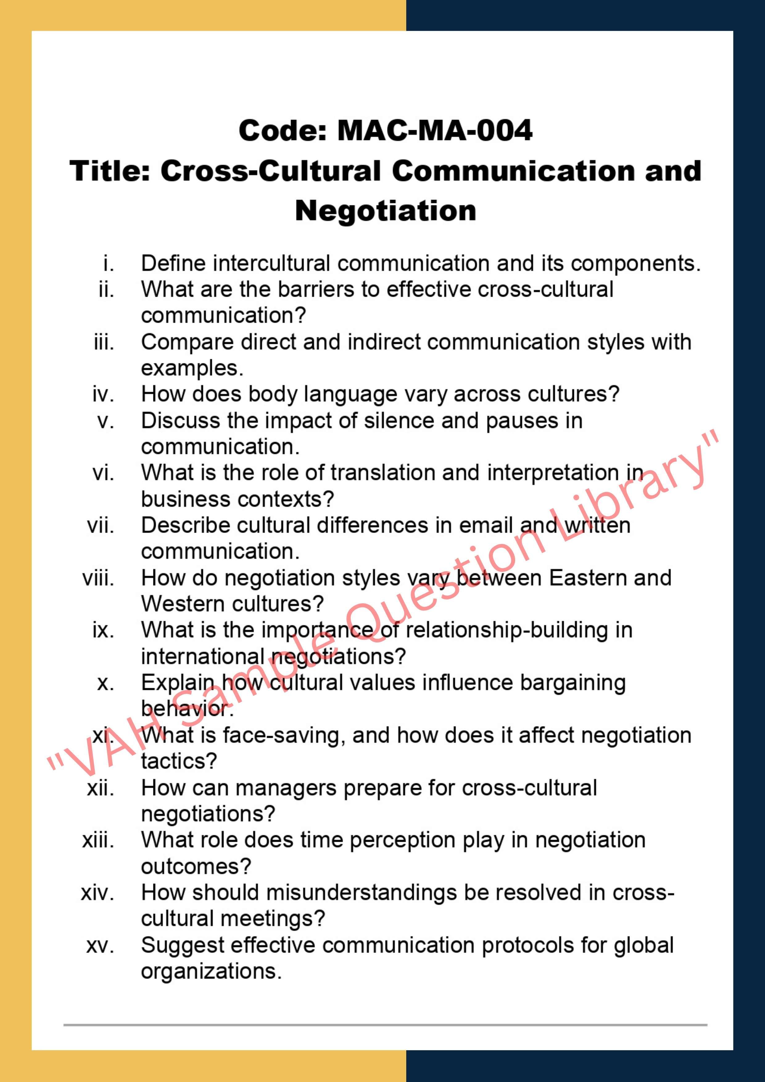 Managing Across culture