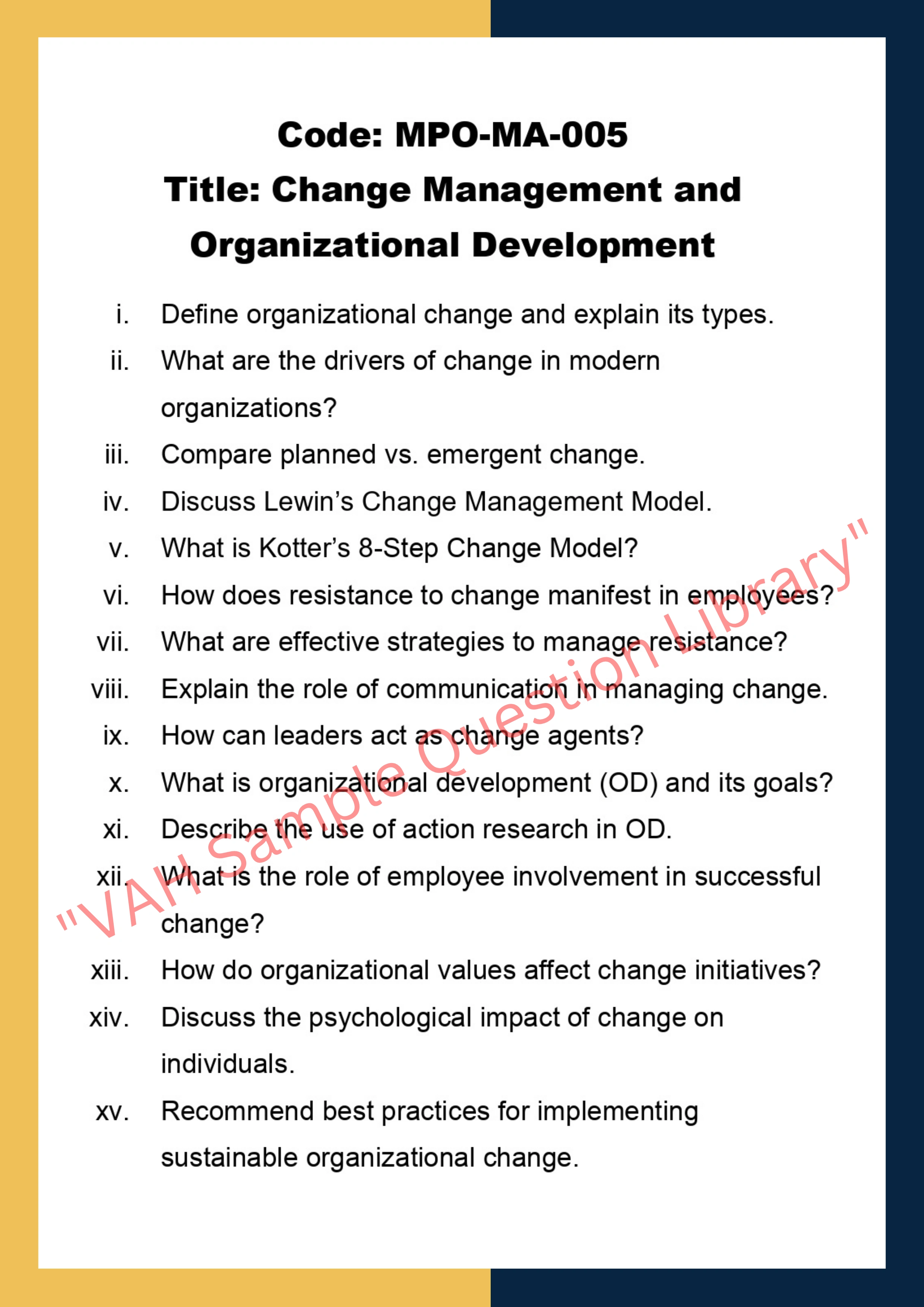 Managing People in Organisation