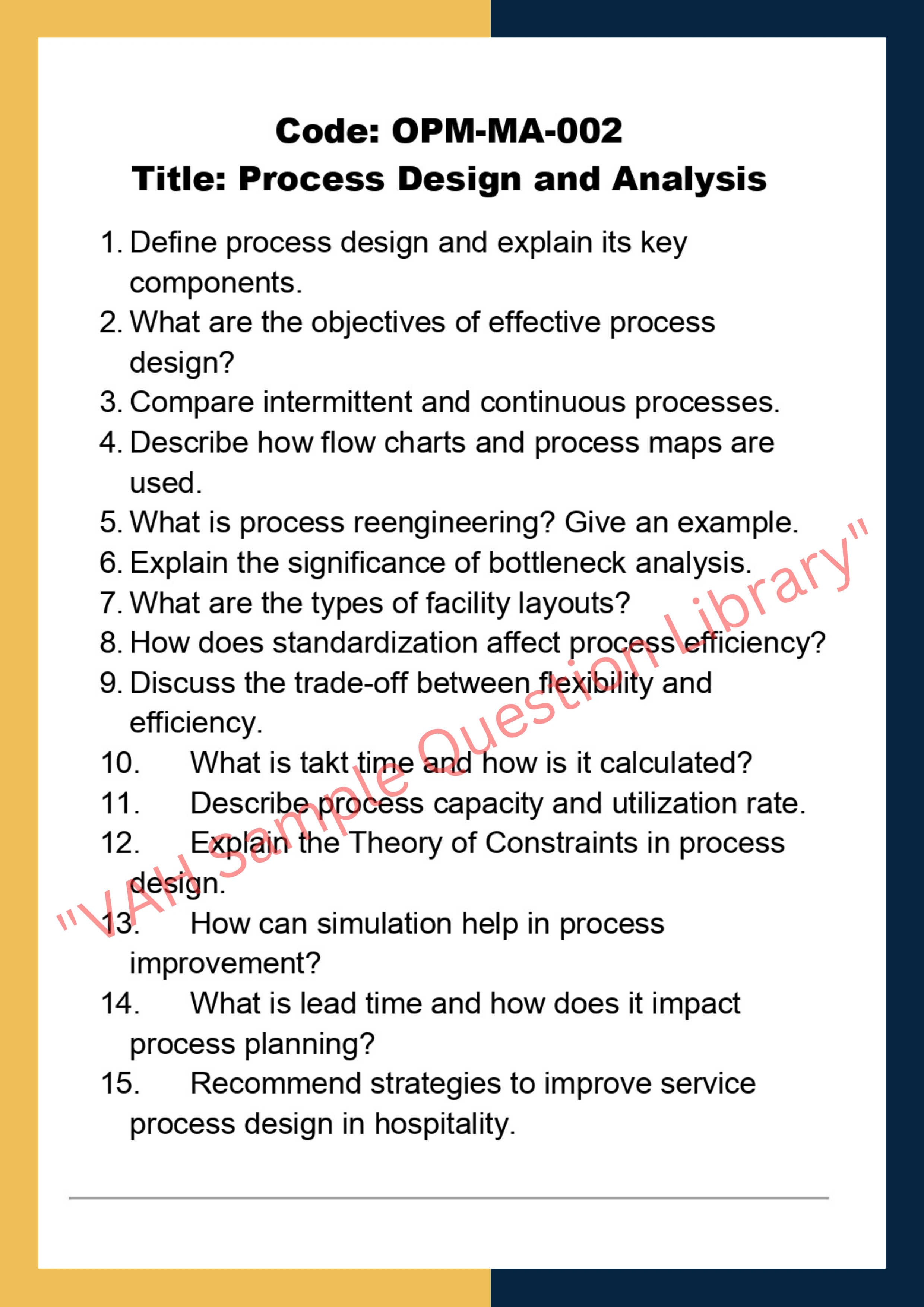 Operations management