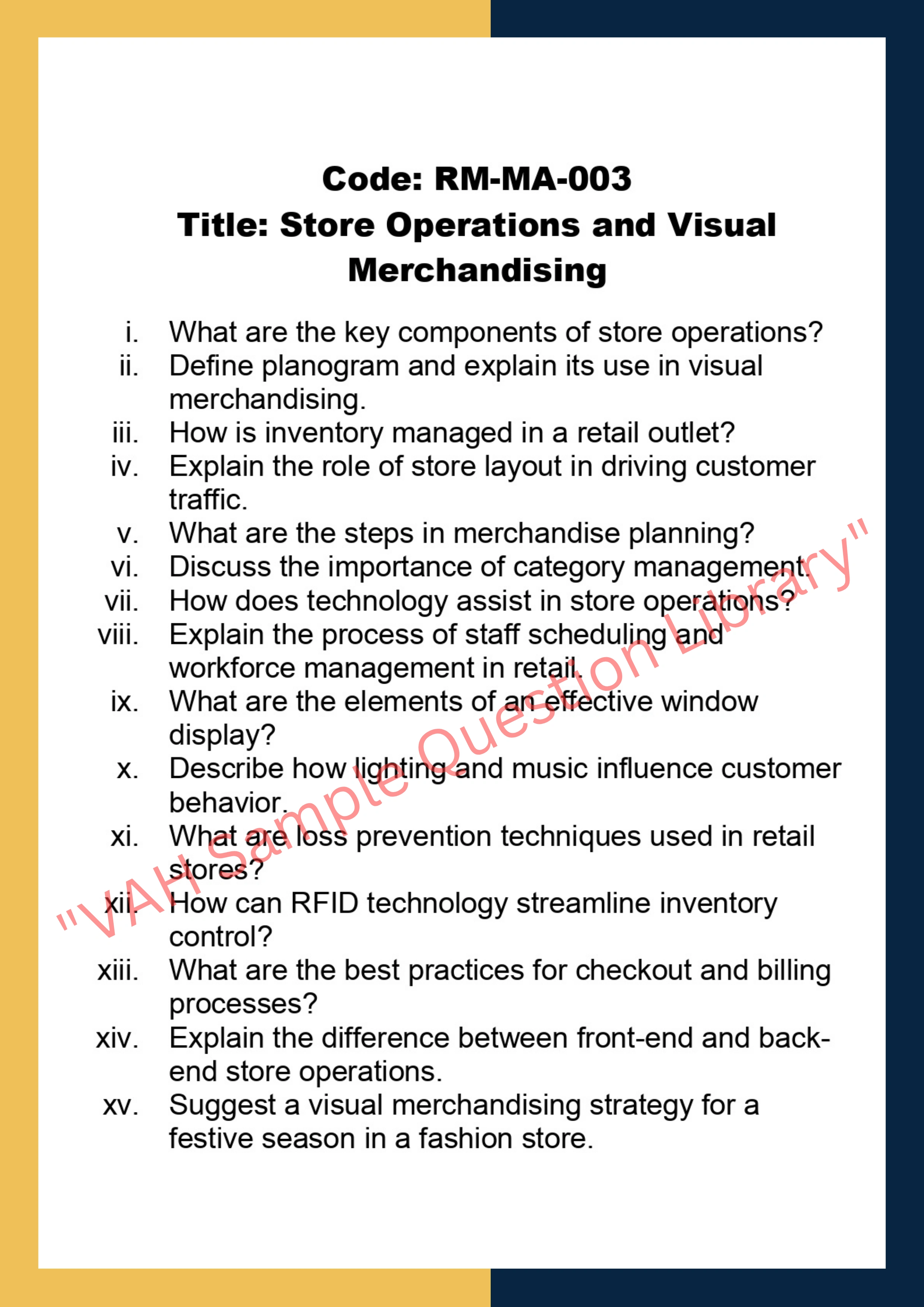 Retail Management