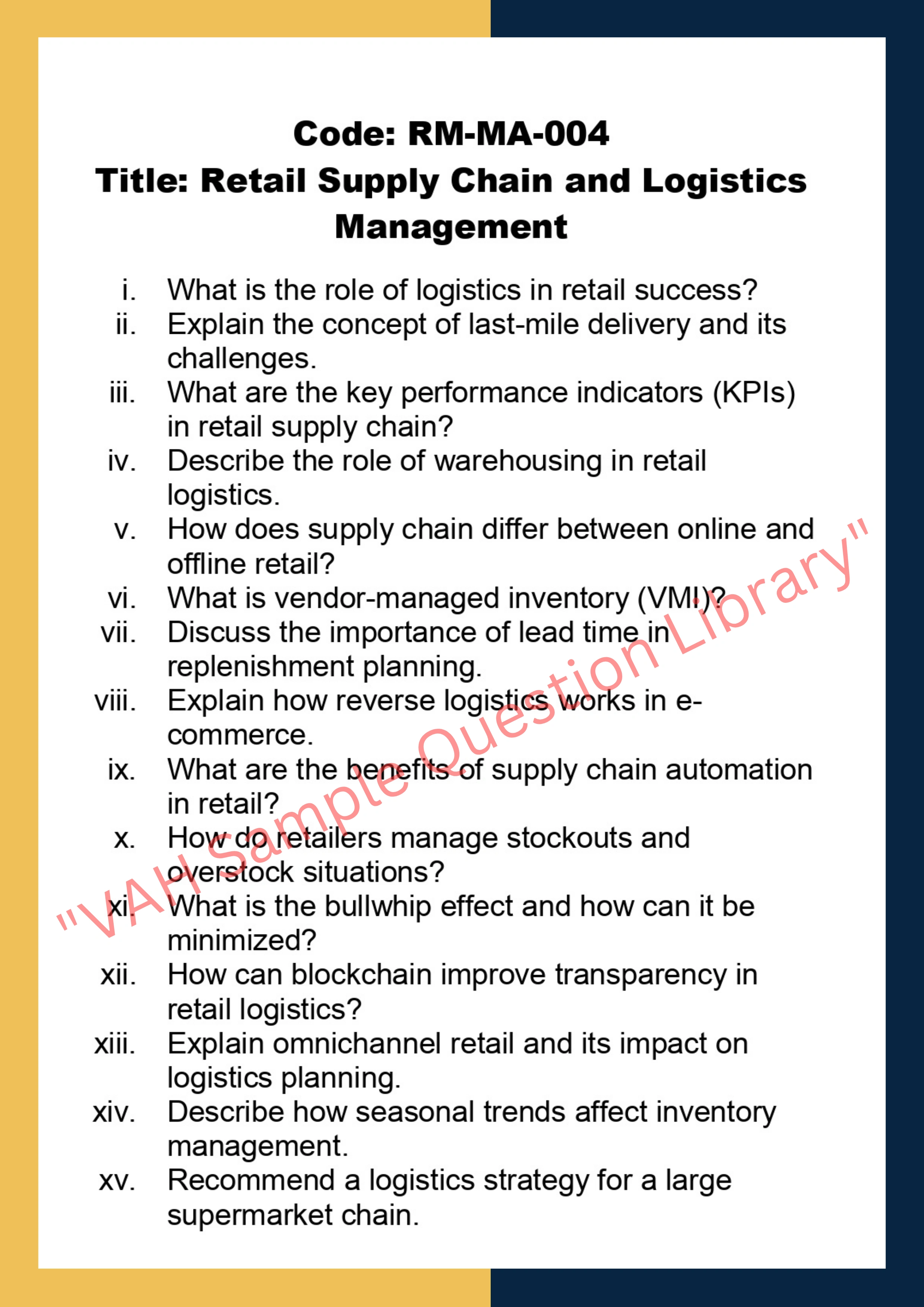 Retail Management