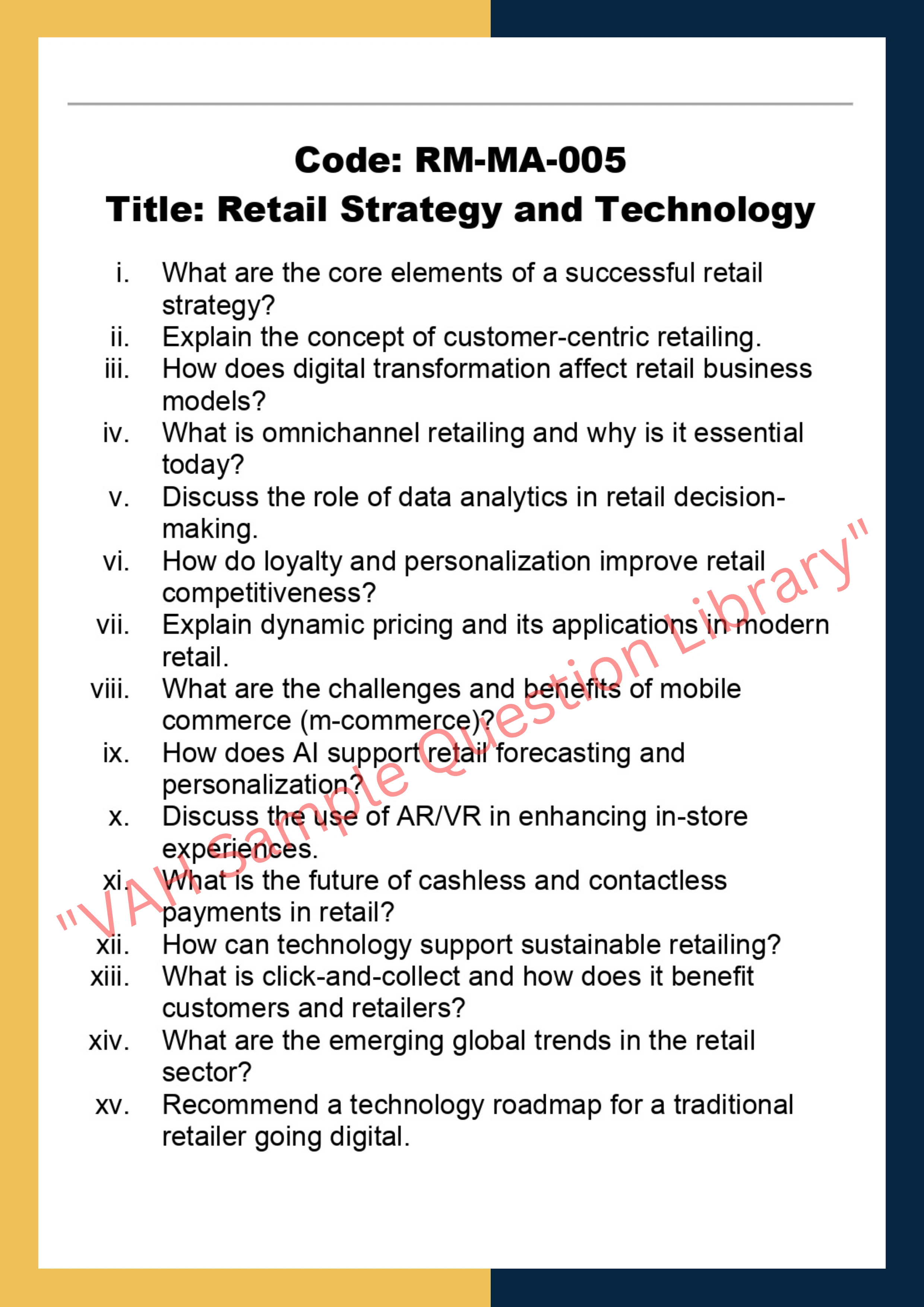 Retail Management