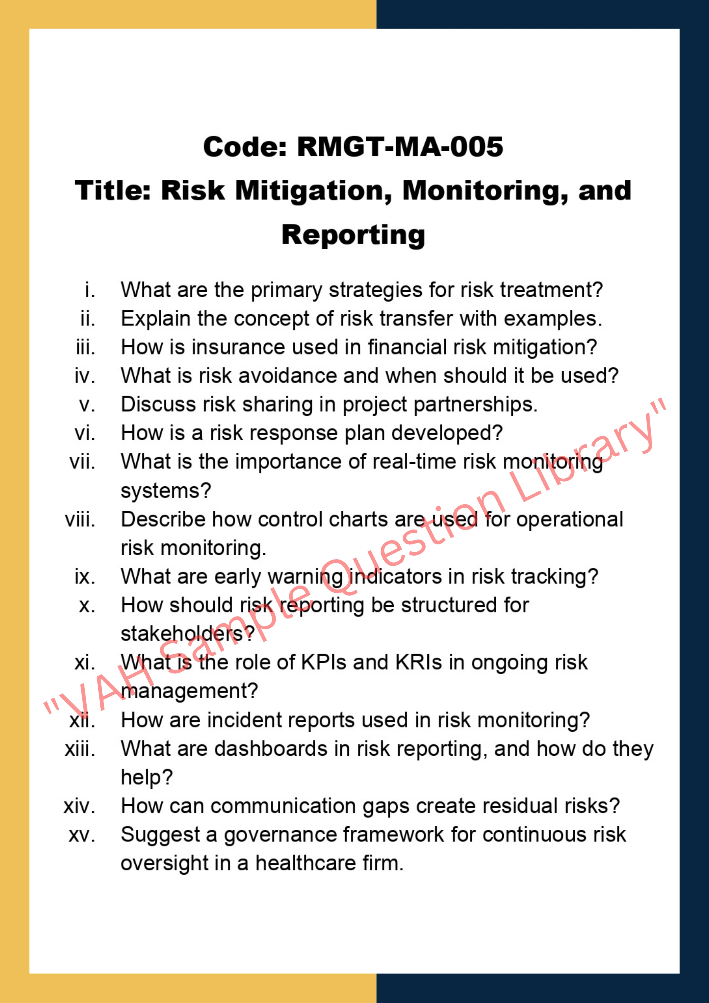Risk Management
