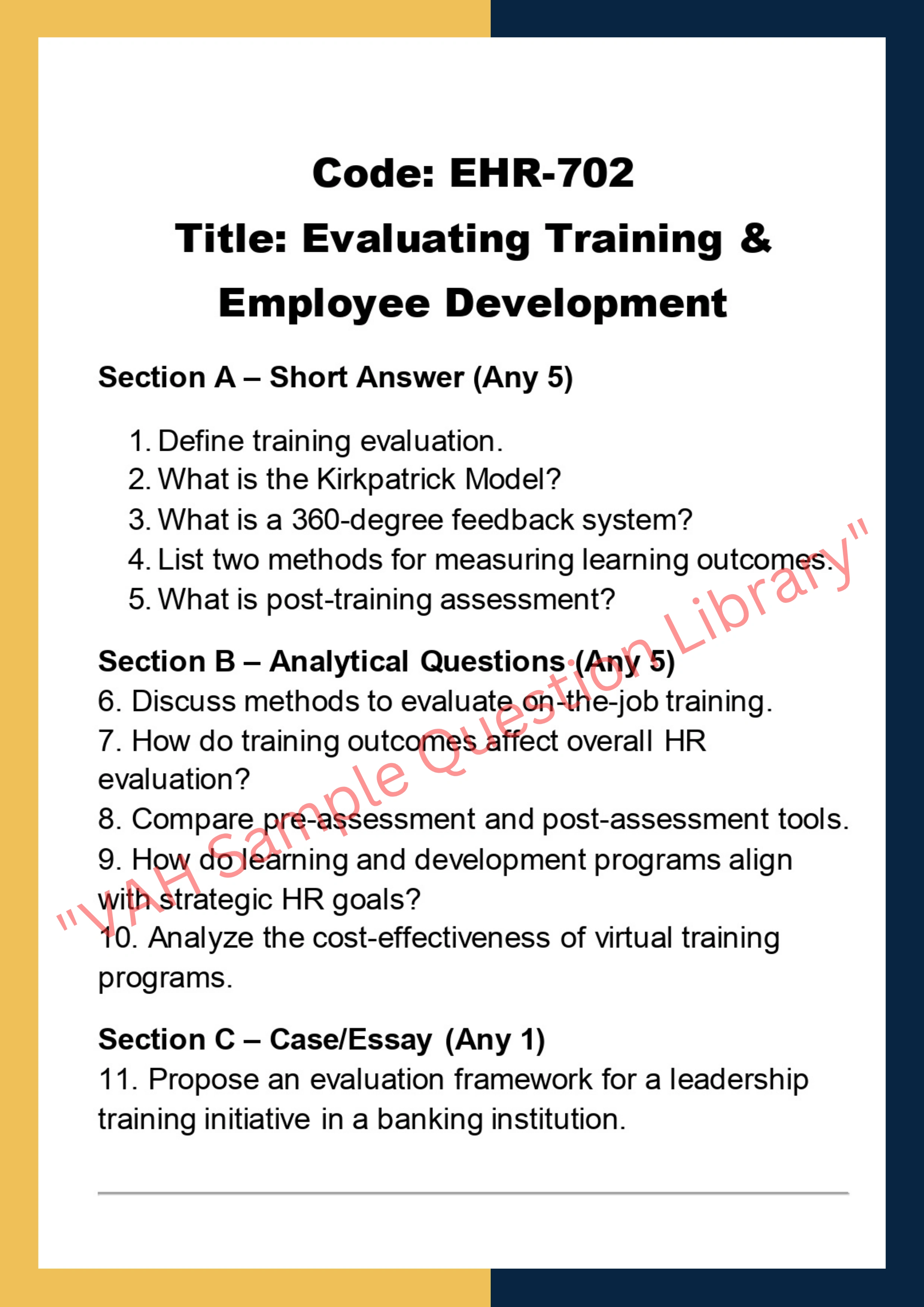 Evaluating Human Resources