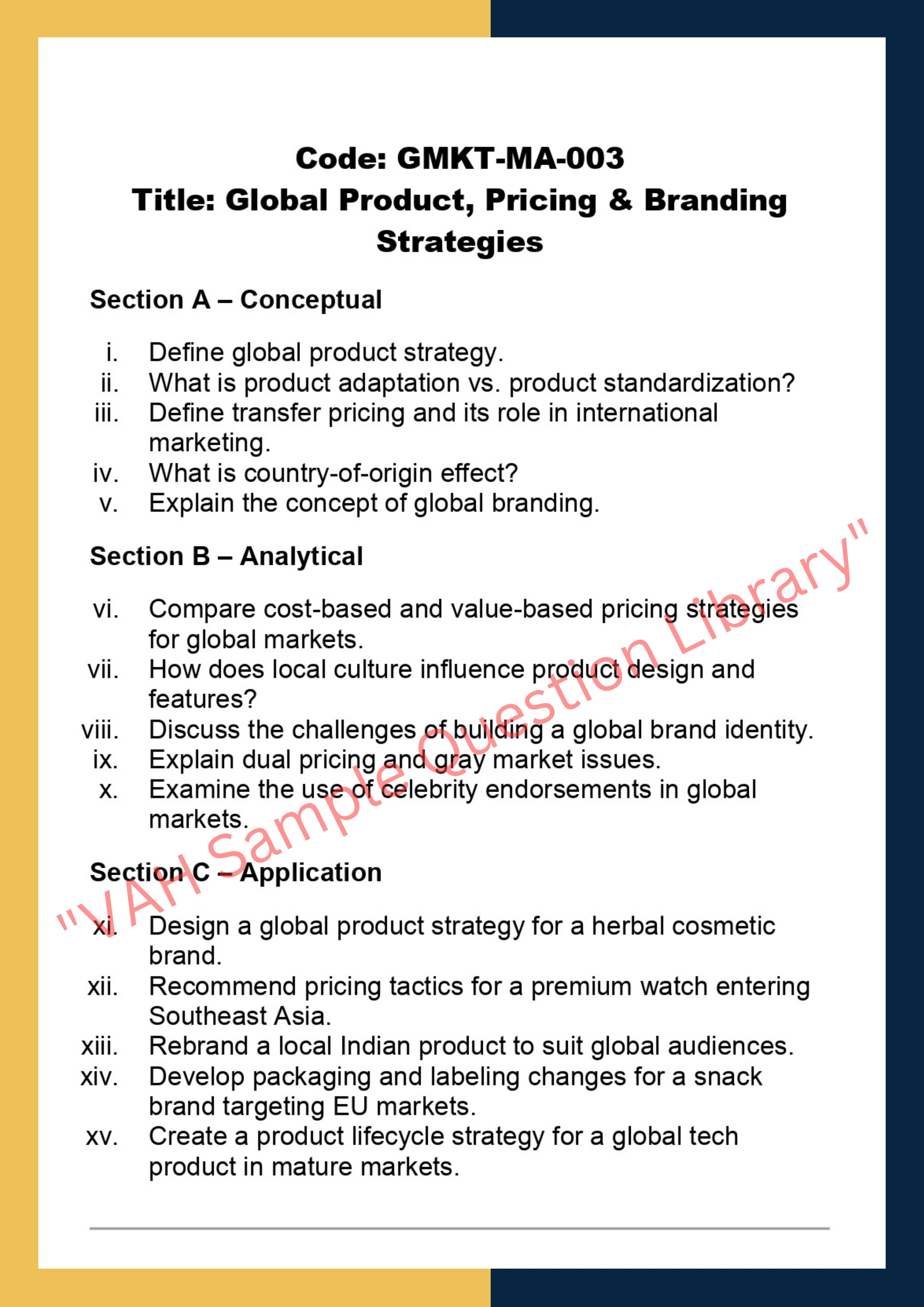 Global Marketing