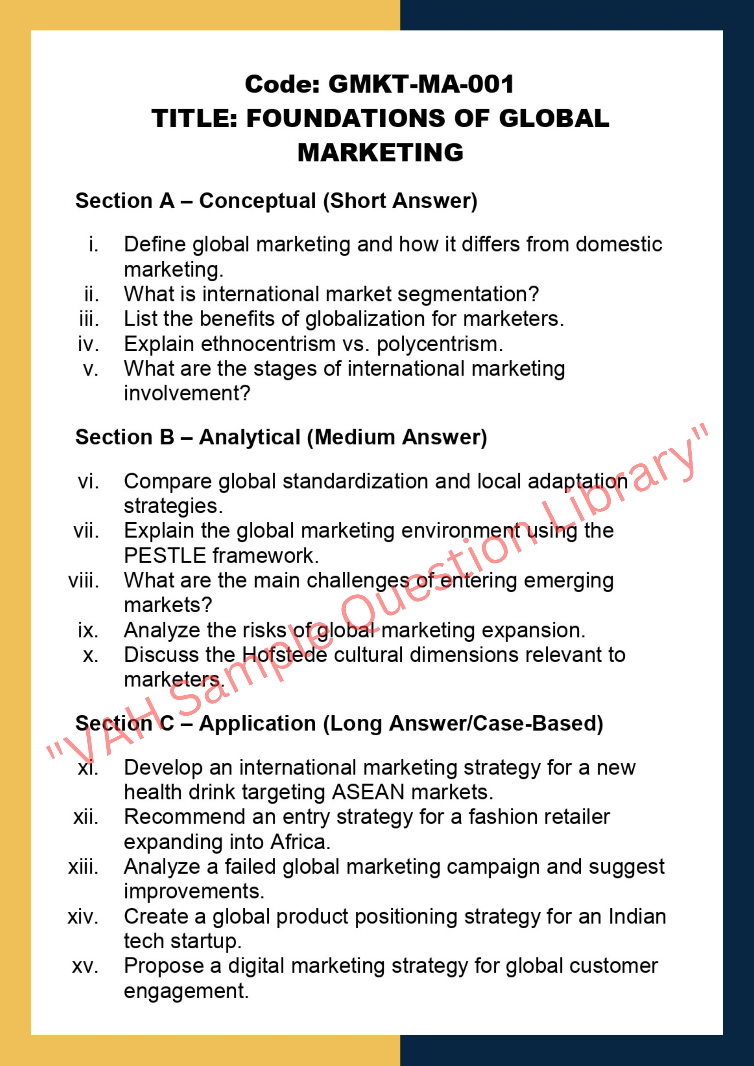 Global Marketing