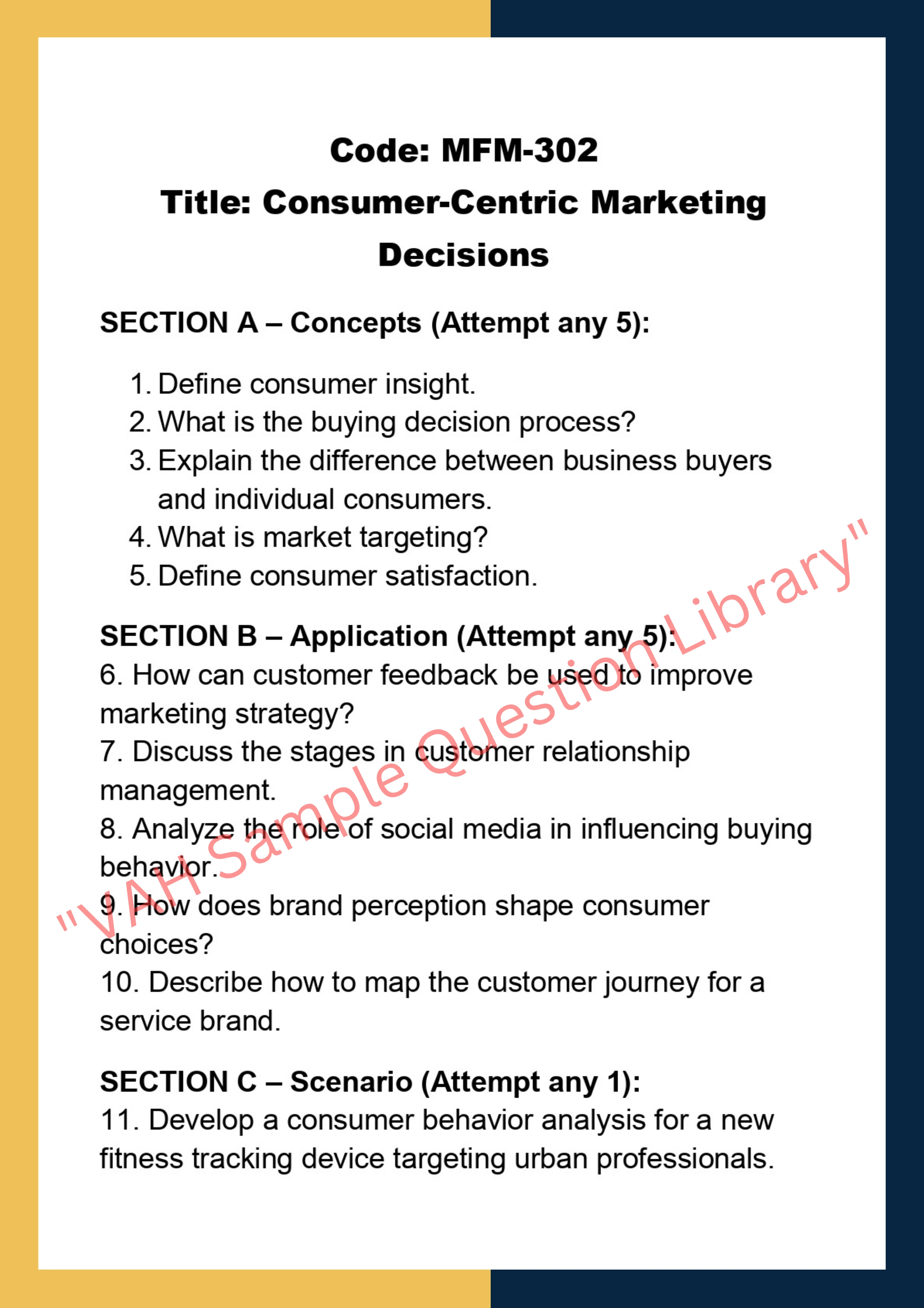 Marketing for managers