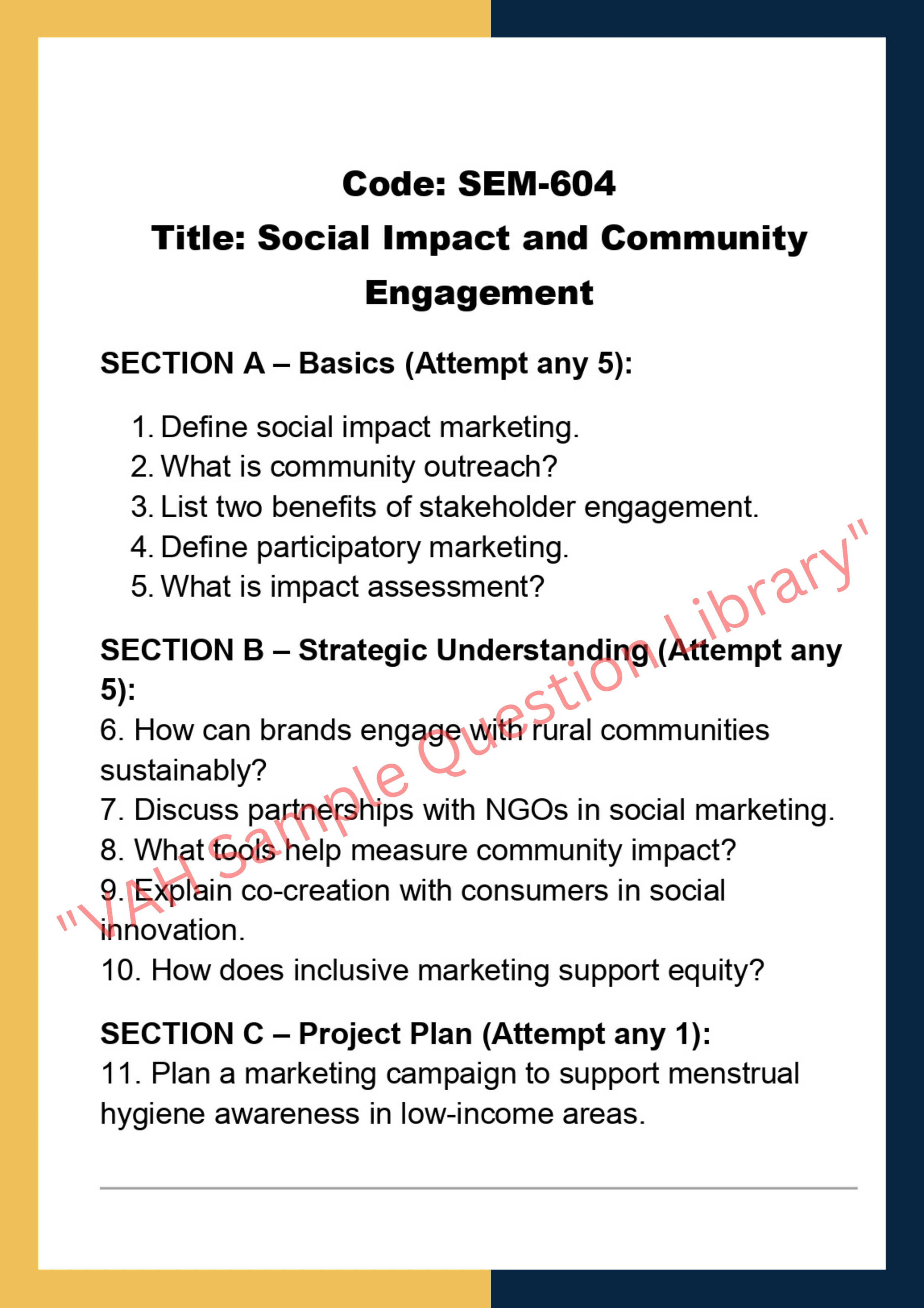 Social And Environmental Marketing