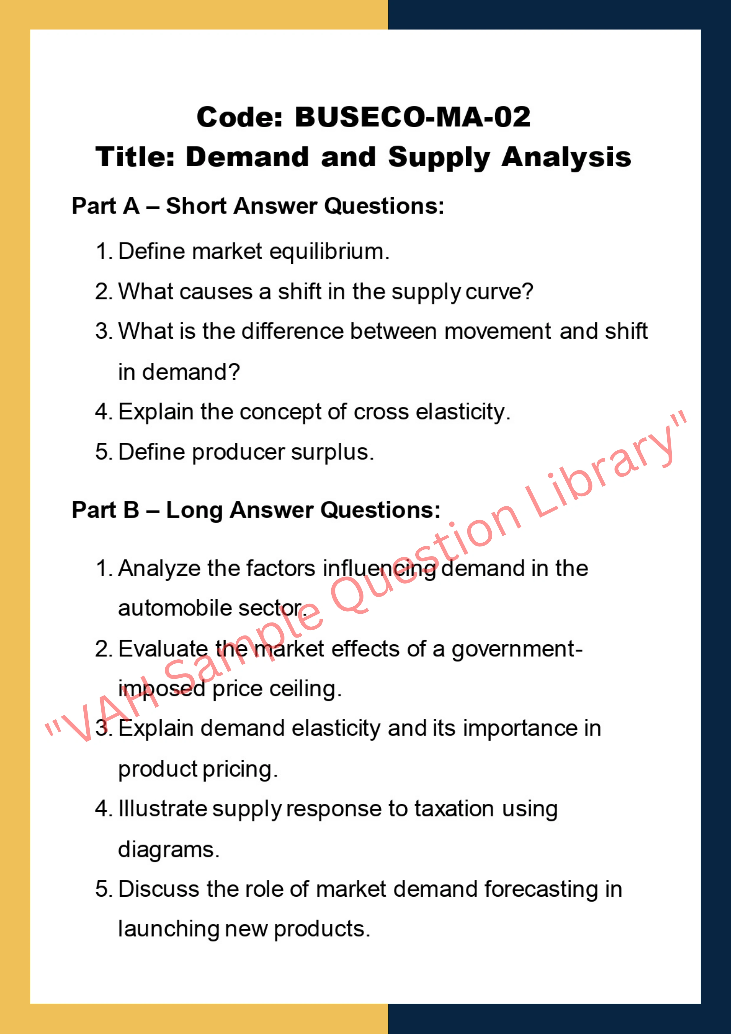 Business economics