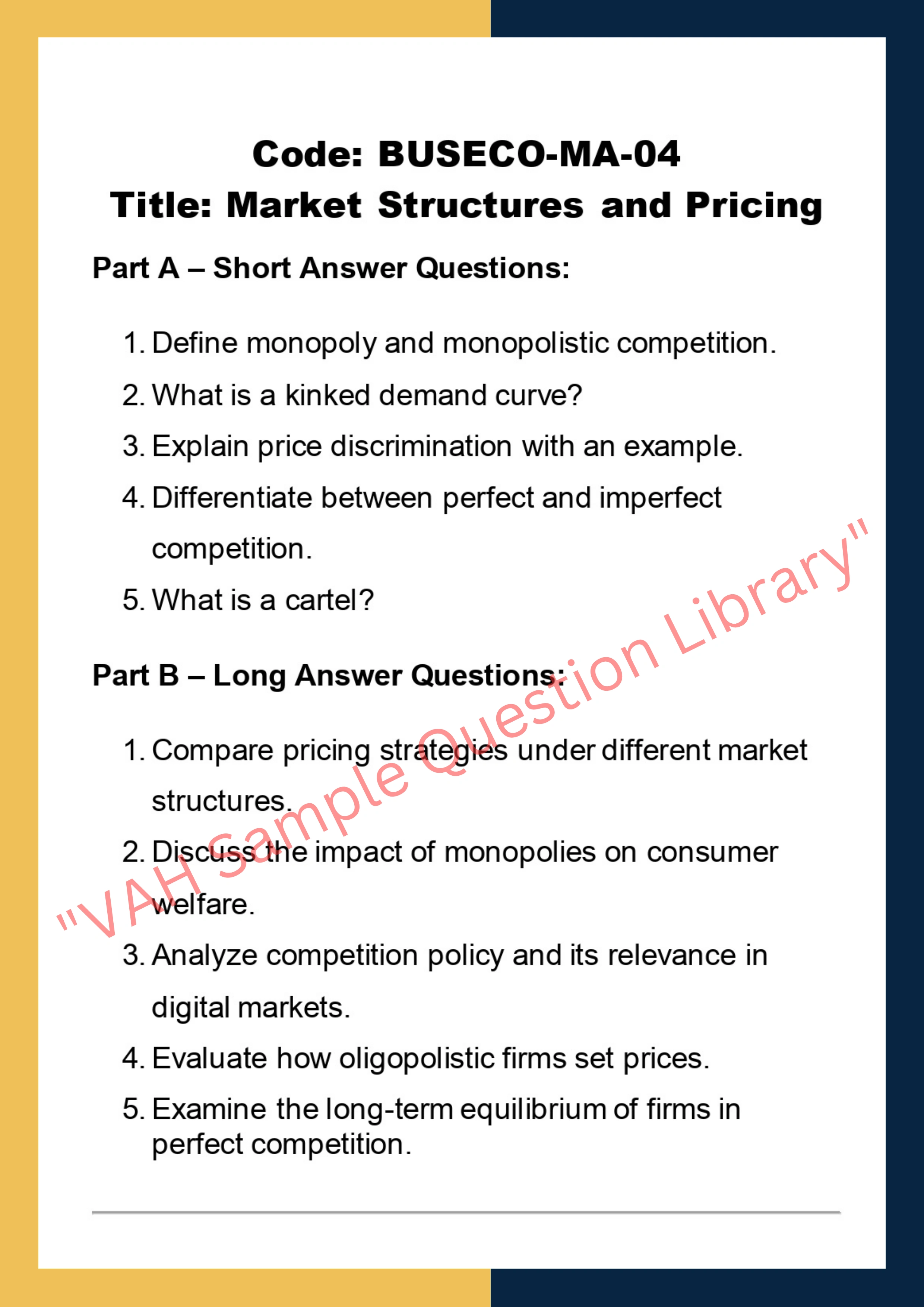 Business economics