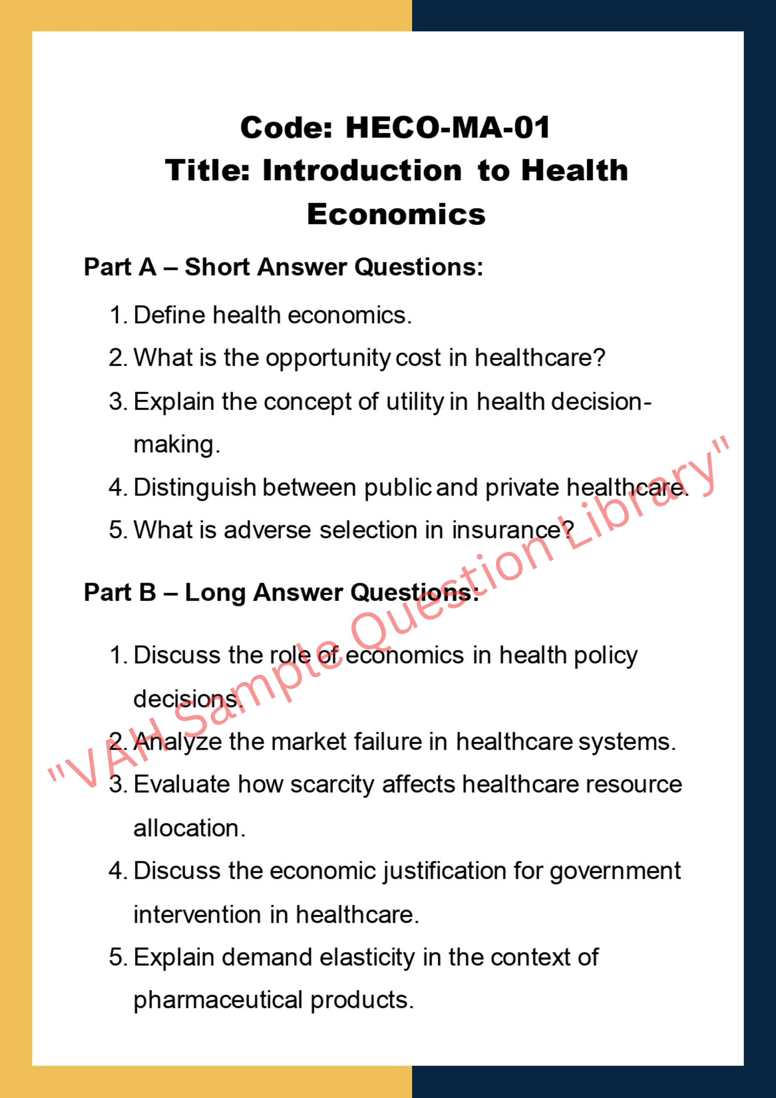 Health economics