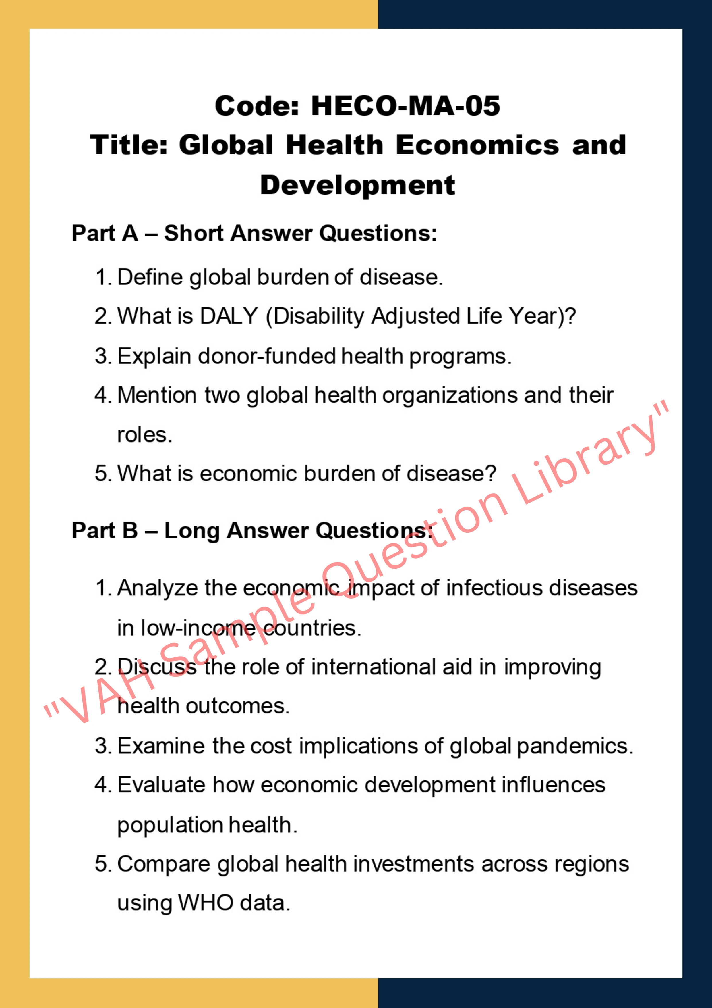 Health economics