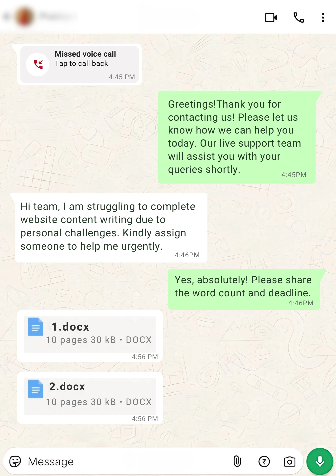 website content writing